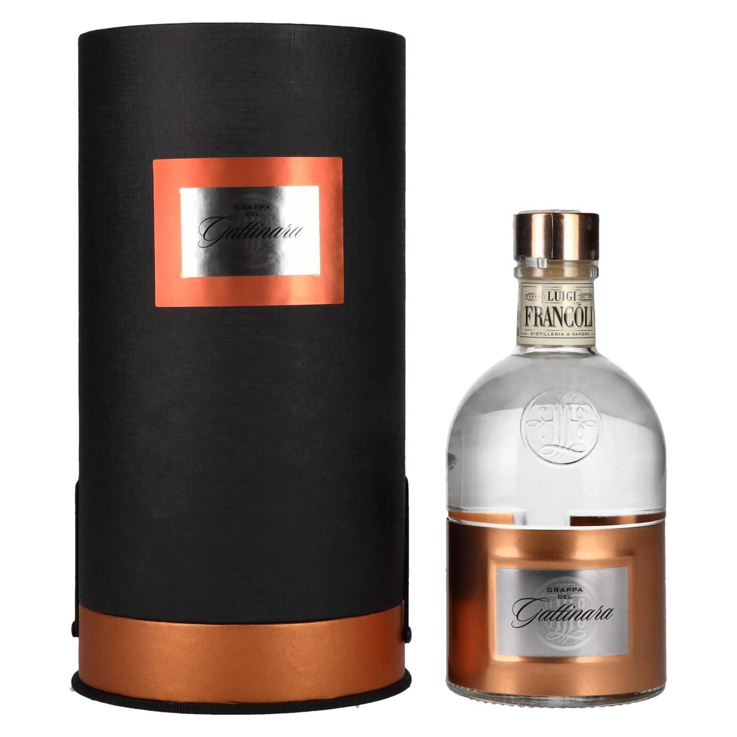 Luigi Francoli Grappa del Gattinara 44% vol. 0,5l en boîte cadeau