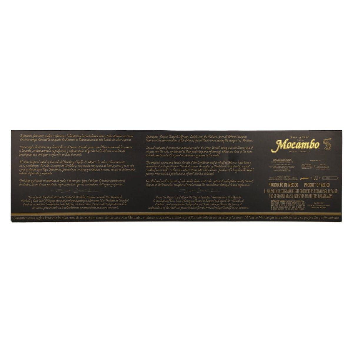 Mocambo Ron Añejo 10 Years Solera Limitada Edición Anniversario Buccaneer Pistol 40% Vol. 0,2l in Geschenkbox mit 2 Shotgläsern