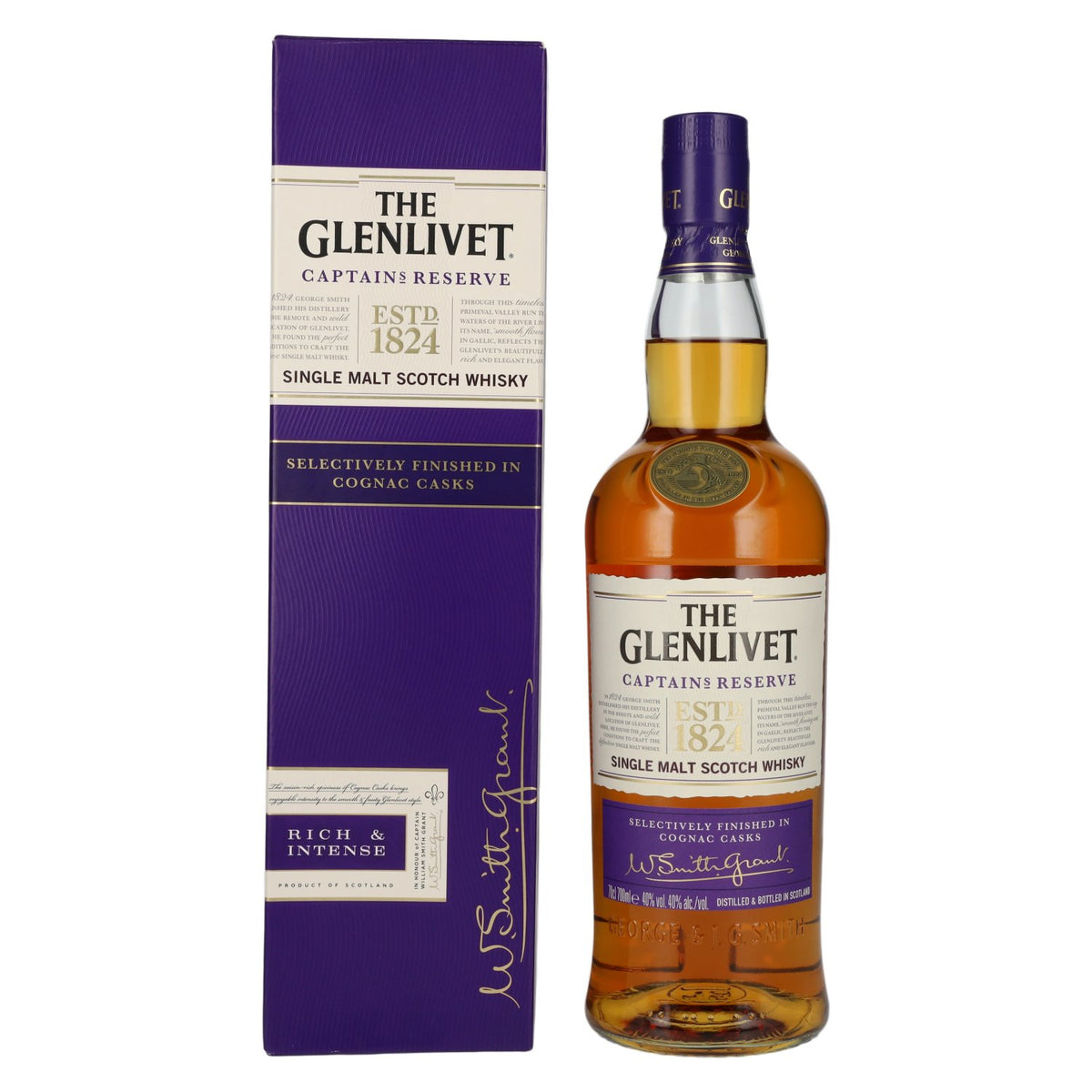 The Glenlivet CAPTAINS RESERVE Single Malt Scotch Whisky 40% Vol. 0,7l in gift box