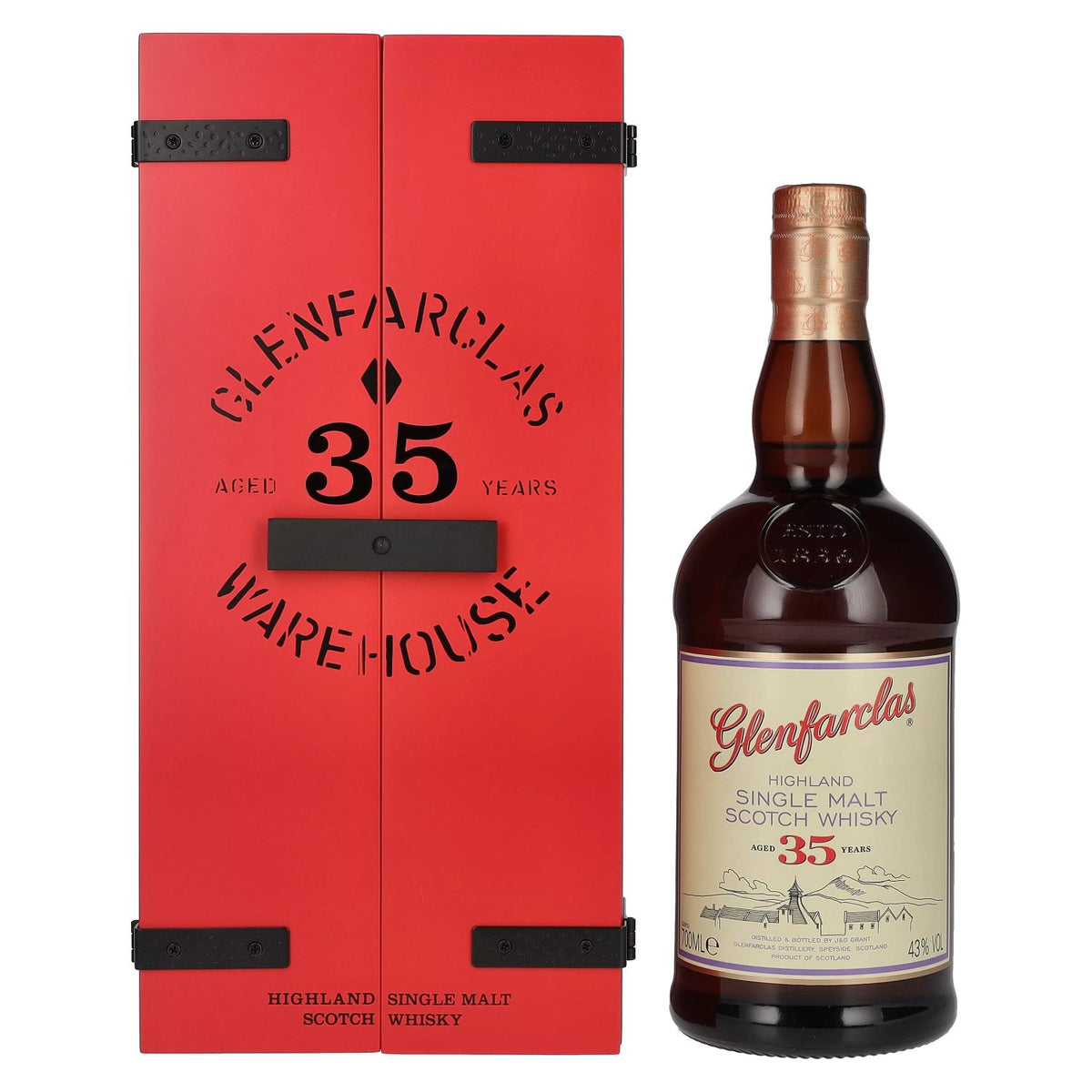 Glenfarclas 35 Years Old Highland Single Malt Scotch Whisky 2022 43% Vol. 0,7l in gift box