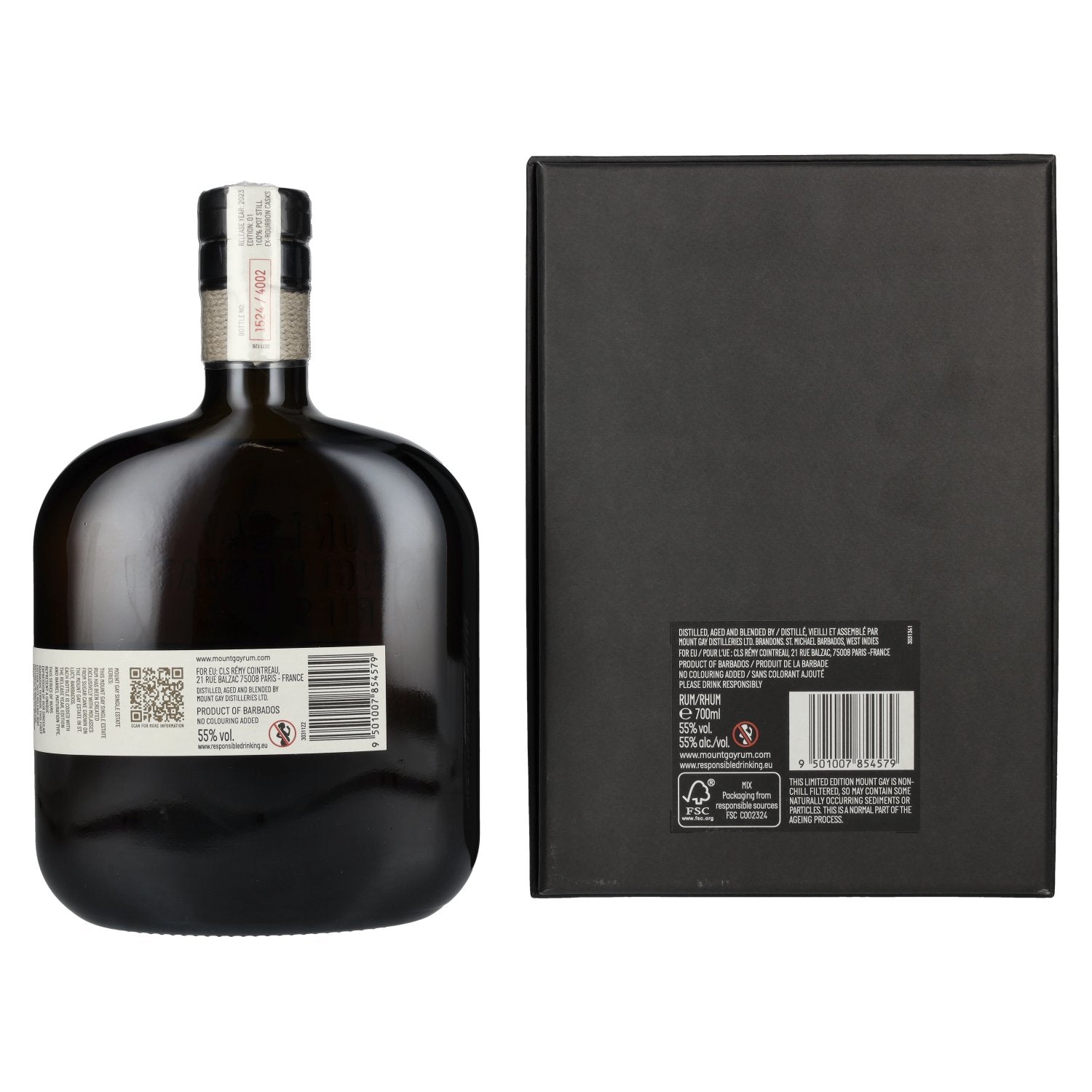 Mount Gay Single Estate Series #23/1 55% vol. 0,7l en boîte cadeau