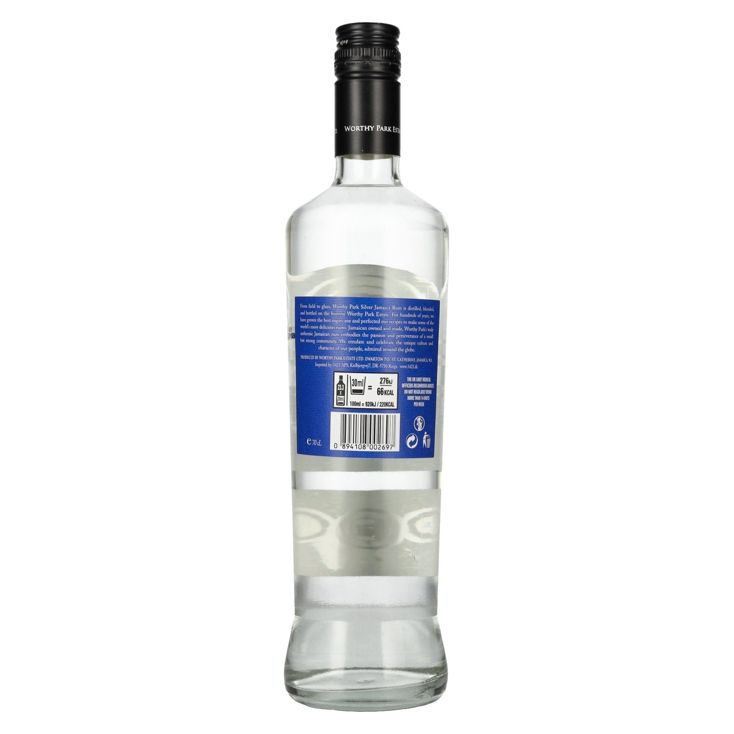 Rum-Bar Worthy Park Estate SILVER 100% Copper Pot Jamaica Rum 40% Vol. 0,7l