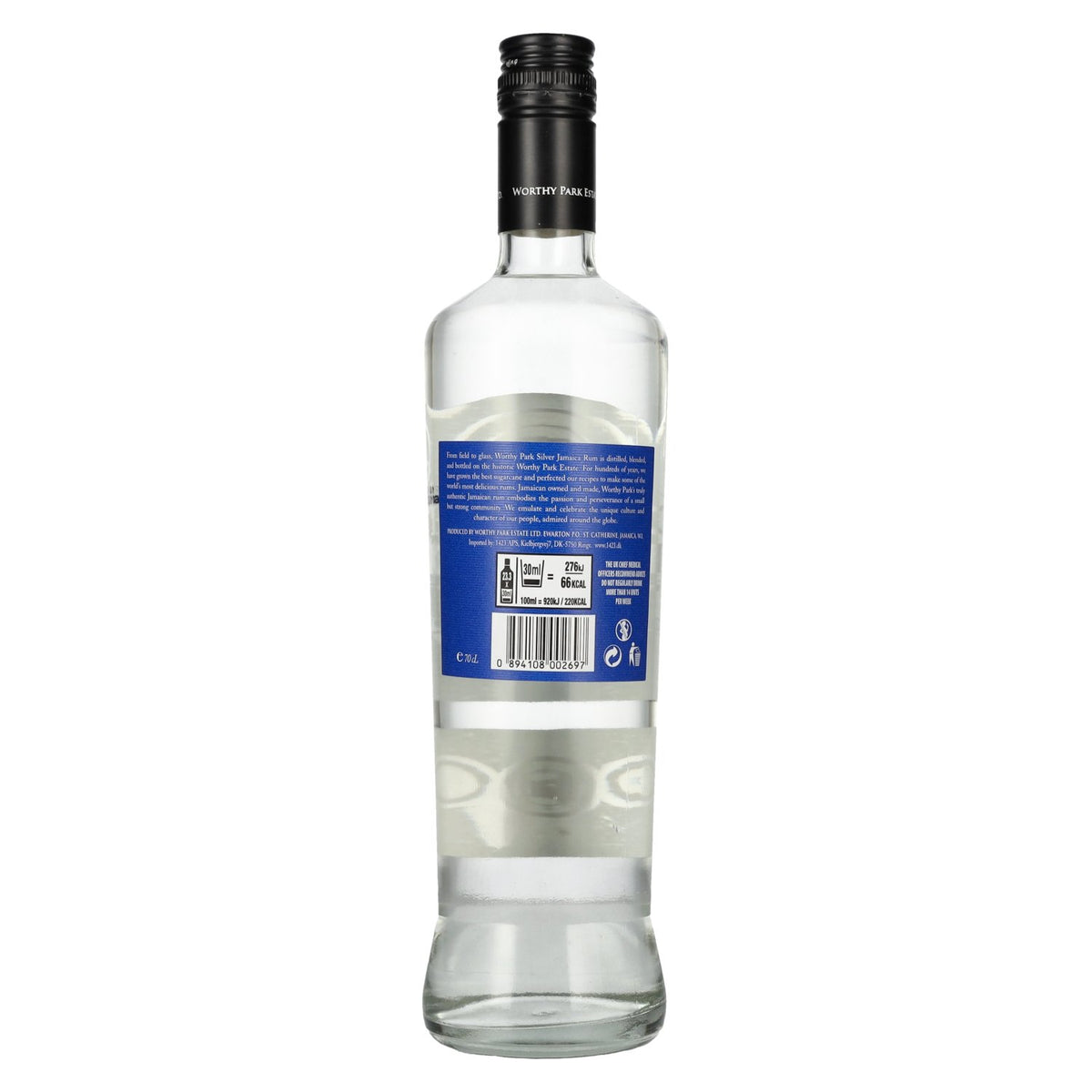 Worthy Park Rum Bar Estate SILVER 100% Copper Pot Jamaica Rum 40% Vol. 0,7l