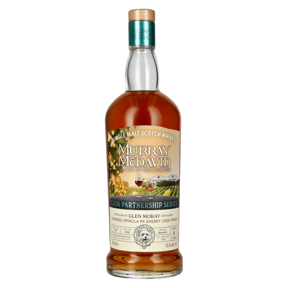 Murray McDavid PARTNERSHIP SERIES 8 ans Glen Moray PX Sherry Cask 2017 55,3 % vol. 0,7 l