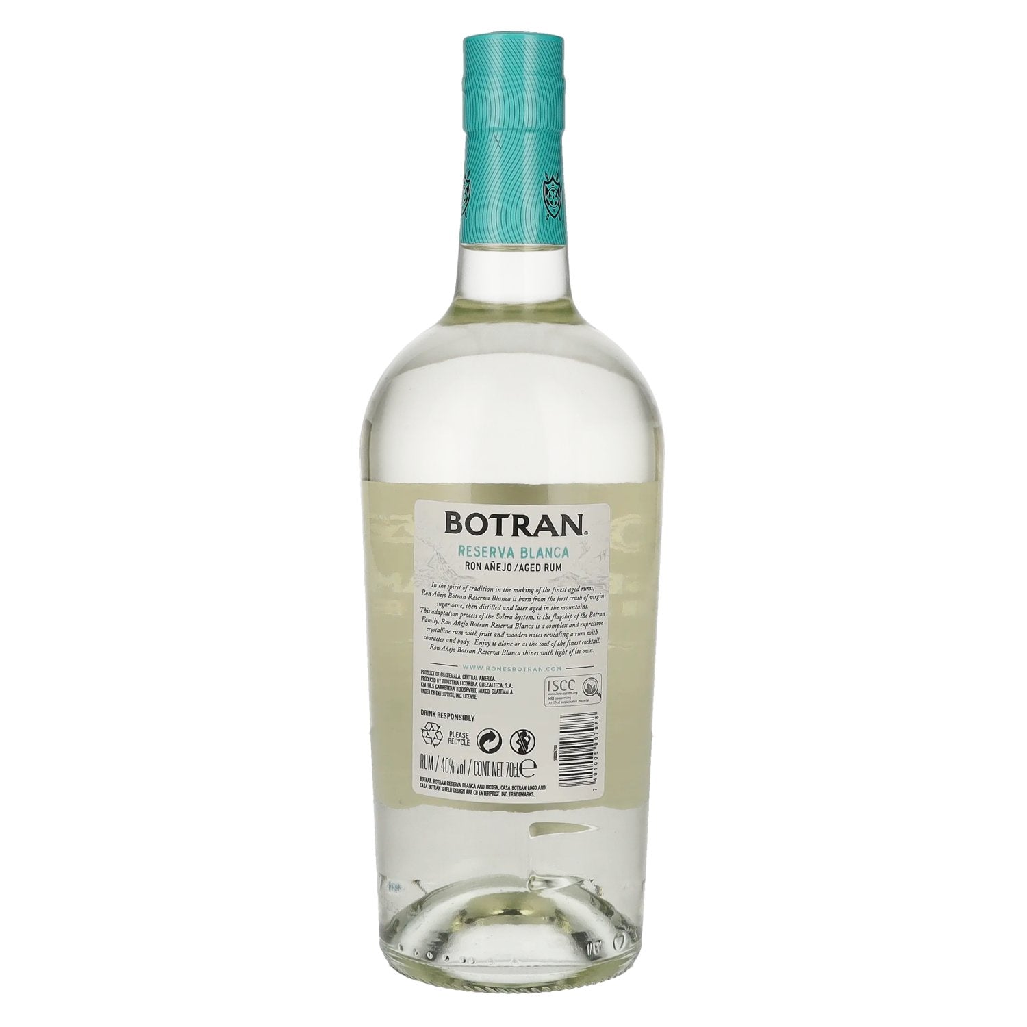 Botran Ron Añejo Reserva Blanca 40% Vol. 0,7l