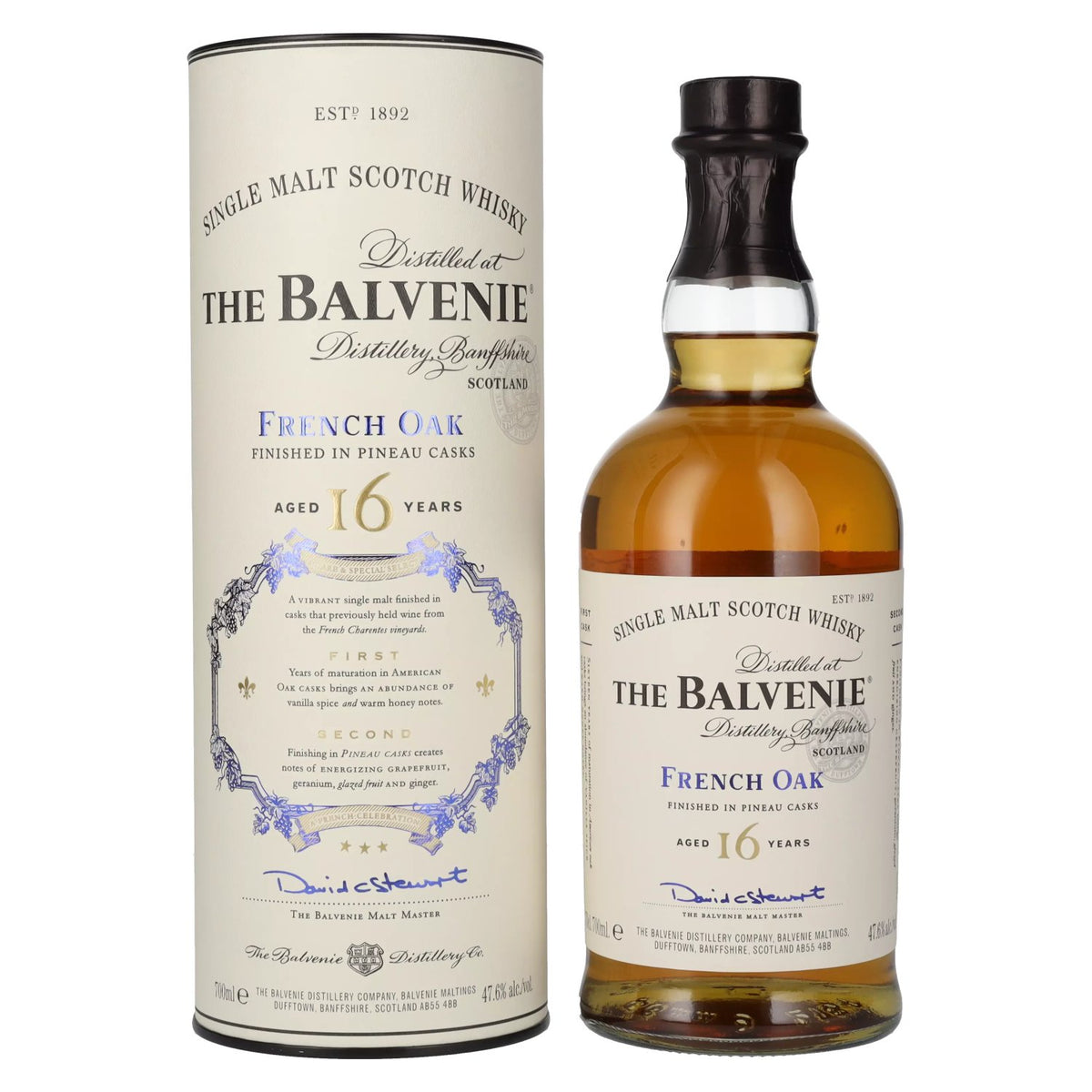 The Balvenie 16 Years Old French Oak 47,6% vol. 0,7l en boîte cadeau