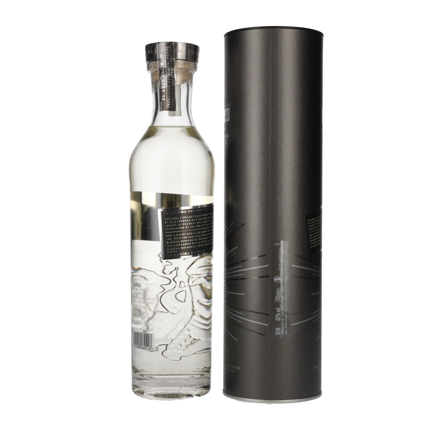 Facundo NEO Silver Rum 40% vol. 0,7l en boîte cadeau