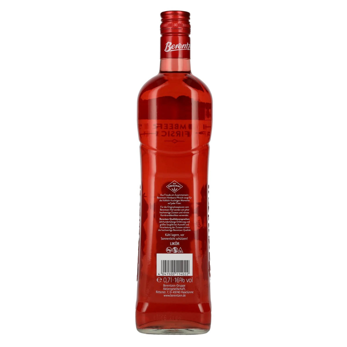 Berentzen Fruity Raspberry-Peach Liqueur 16% Vol. 0,7l