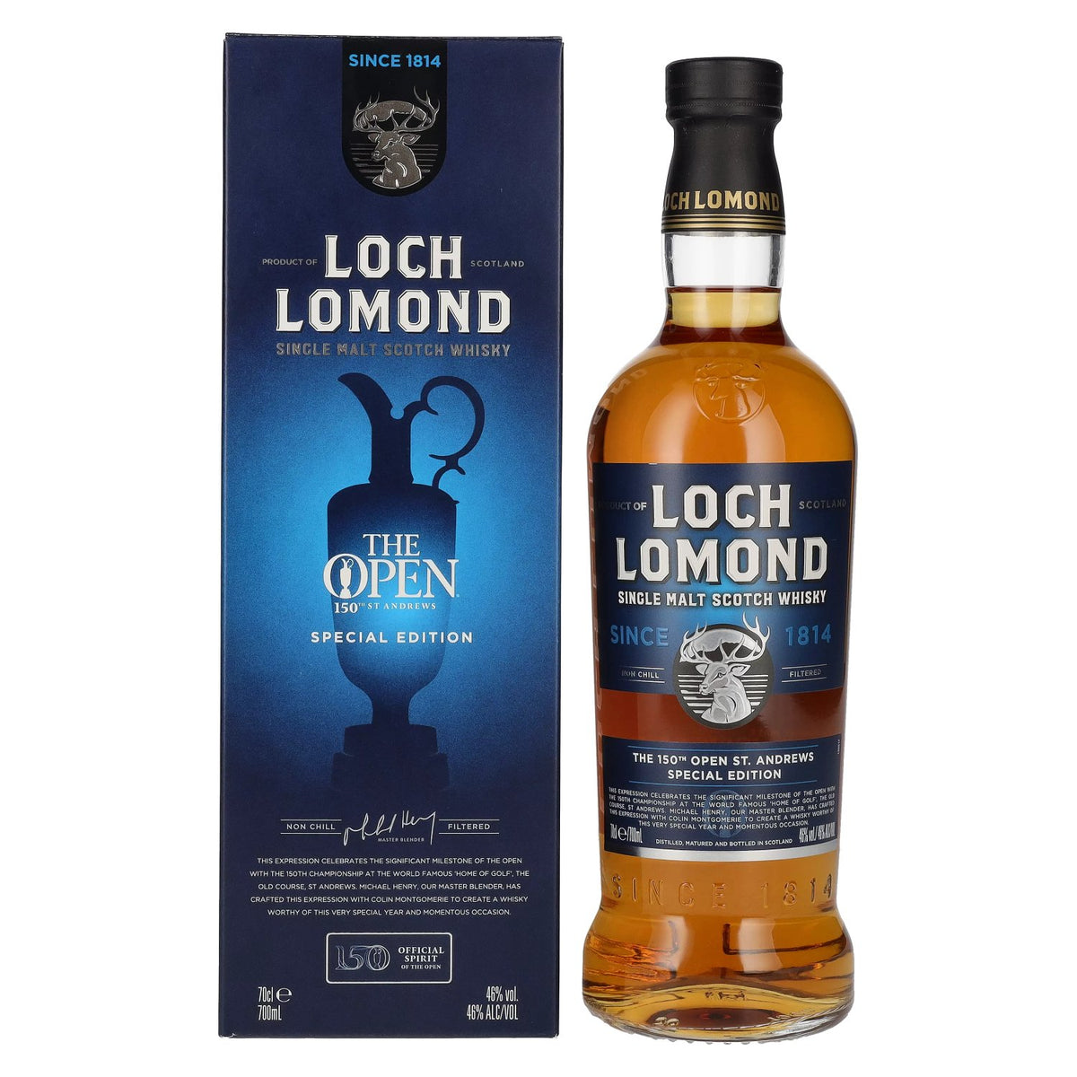 Loch Lomond THE OPEN 150th St. Andrews Special Edition 2022 46% vol. 0,7l en boîte cadeau