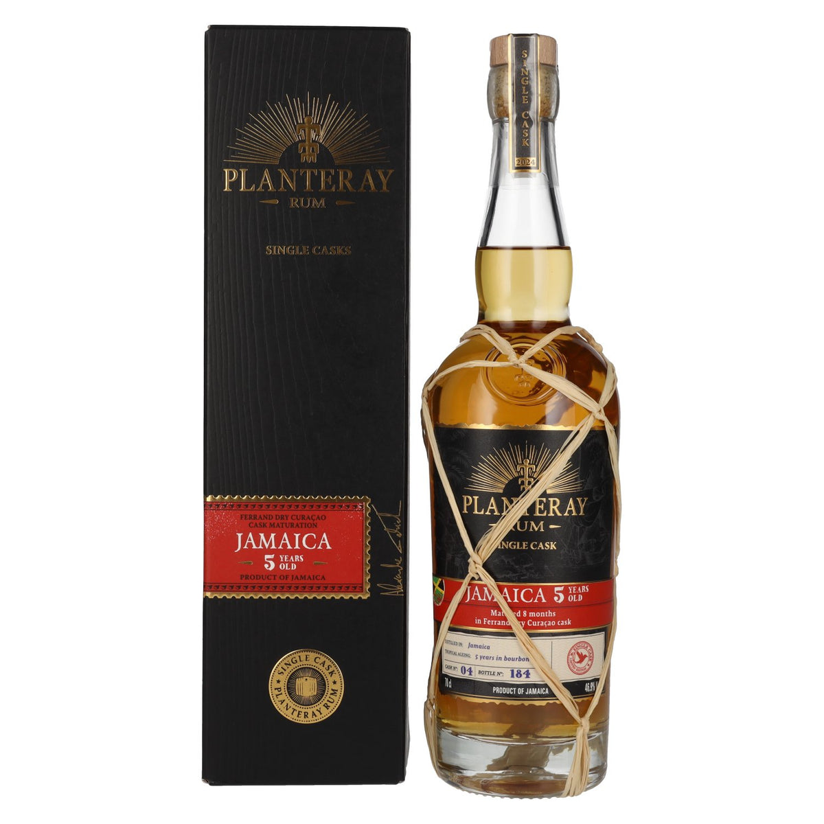 Planteray Rum JAMAICA 5 Years Old Curacao Cask Finish 46,9% Vol. 0,7l in gift box