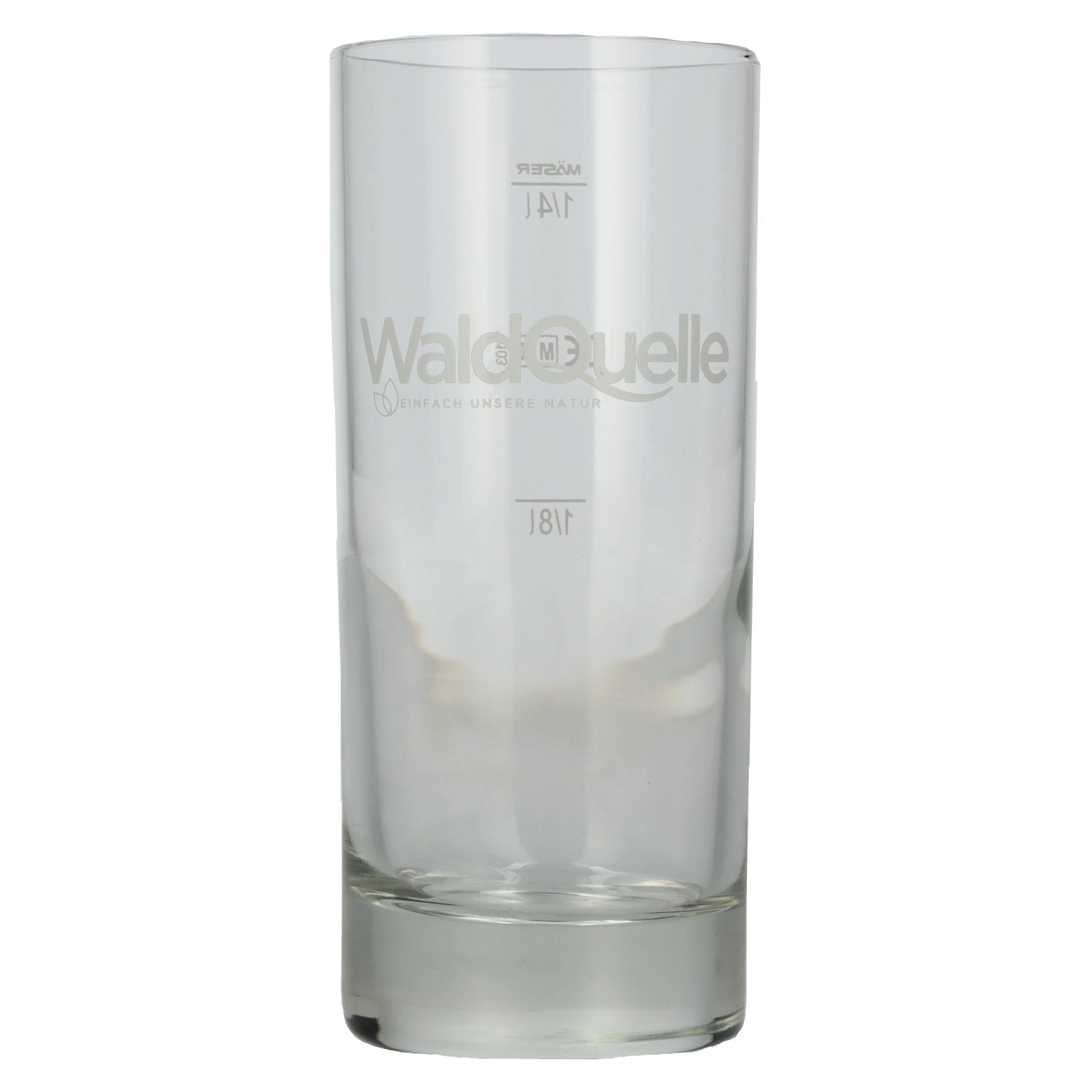 Waldquelle glass 0.25l with calibration