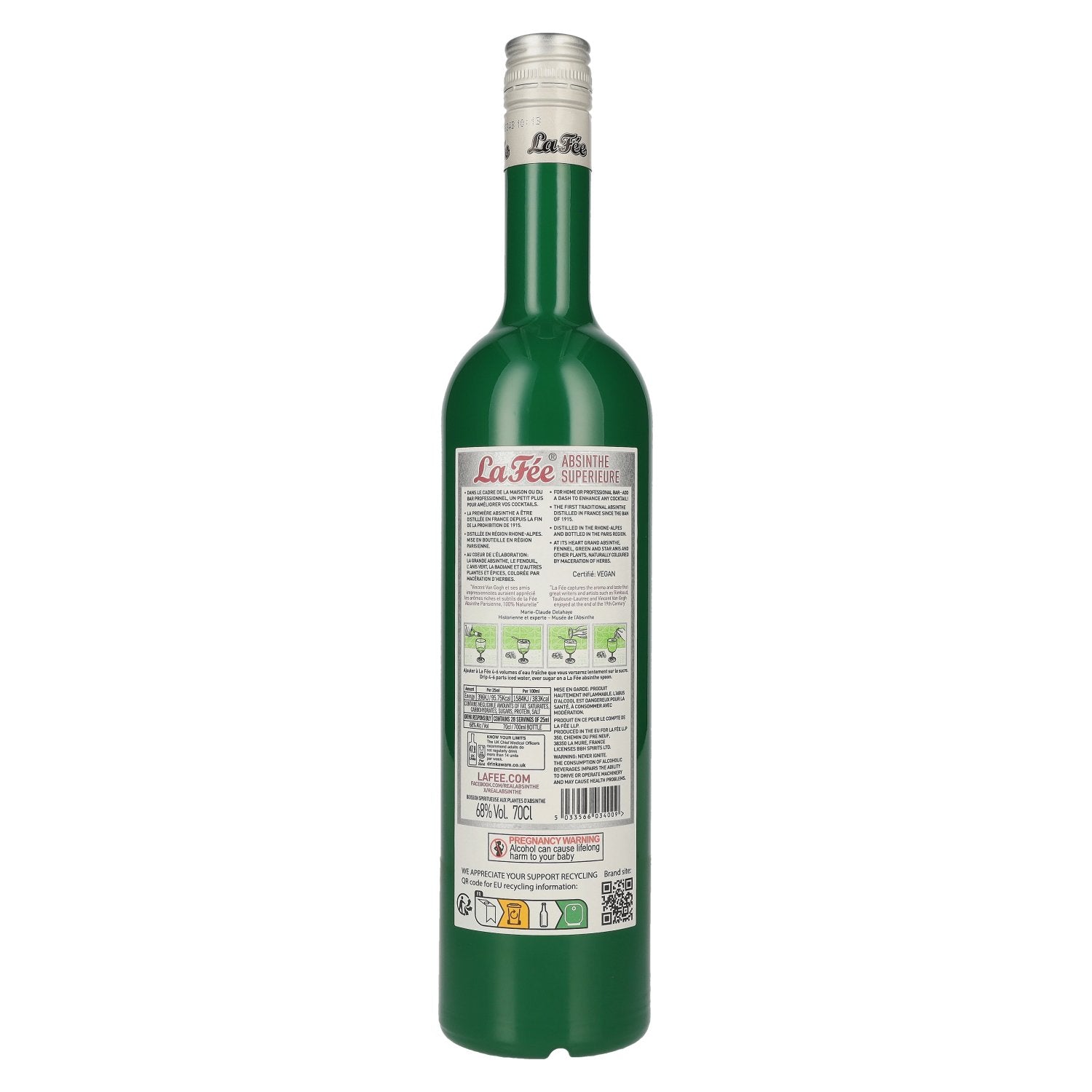 La Fée Absinthe Parisienne 68% Vol. 0,7l