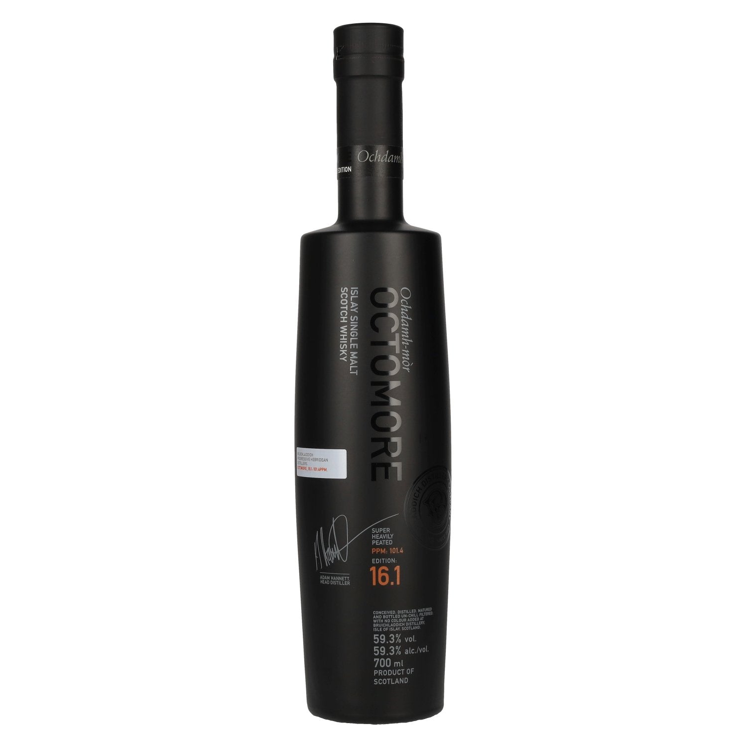 Octomore EDITION : 16.1 Single malt d'Islay très tourbé, sortie 2025, 59,3 % vol., 0,7 l