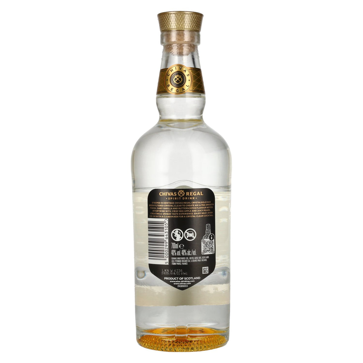Chivas Regal CRYSTALGOLD Ultra Smooth Spirit Drink 40% Vol. 0,7l