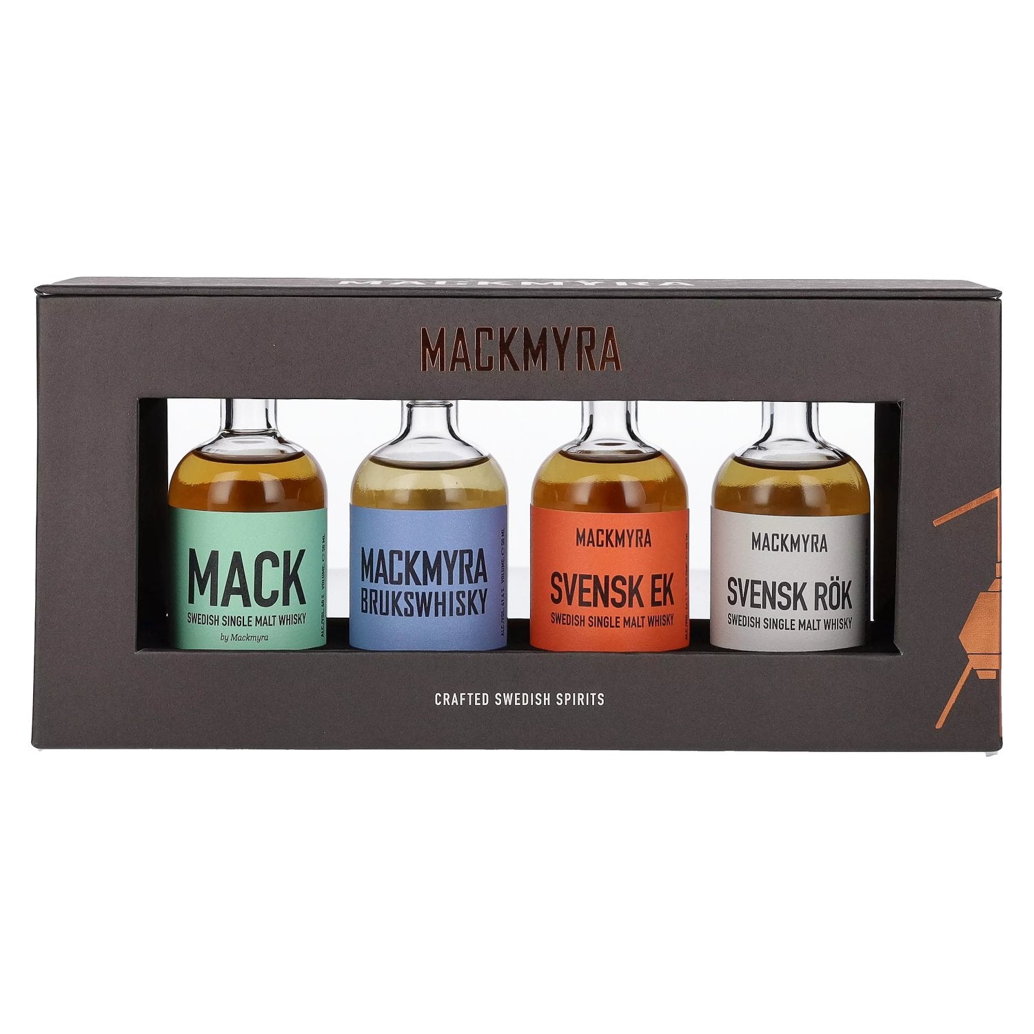 Mackmyra CLASSICS Collection 43,4% vol. 4x0,05l en coffret cadeau