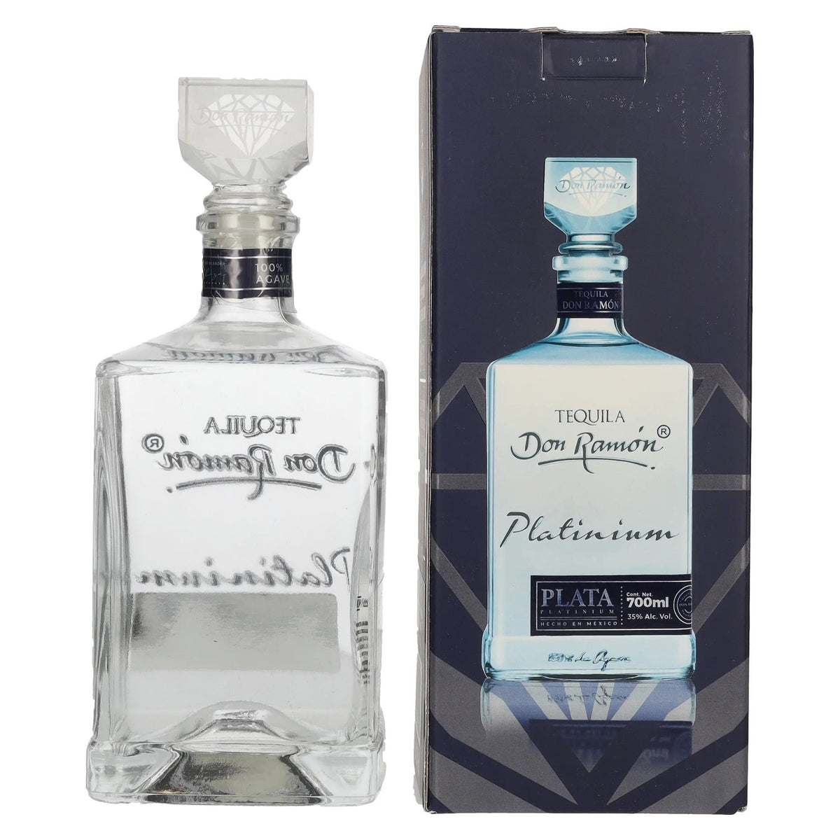 Don Ramón Platinum Plata 100% Agave 35% Vol. 0,7l in gift box