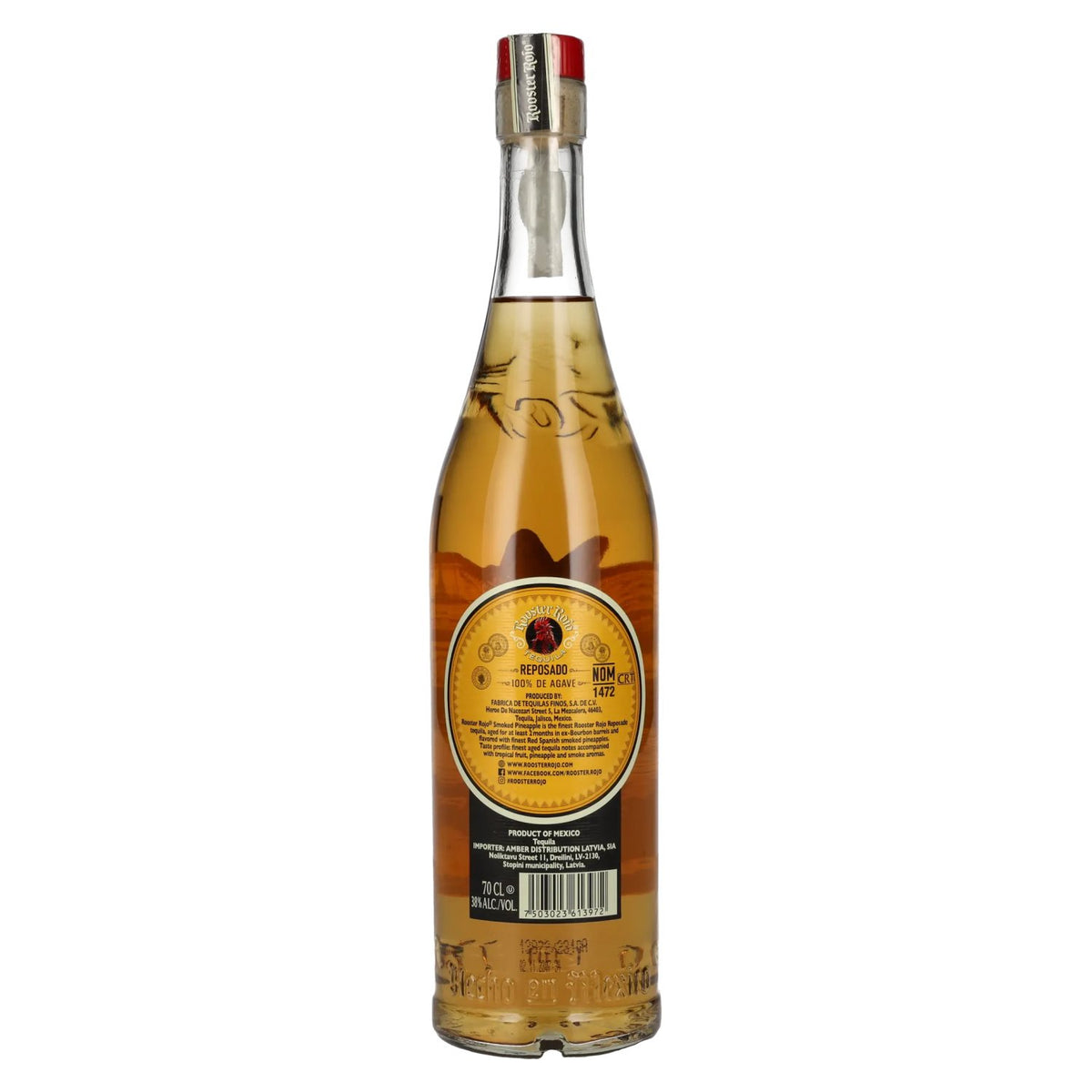 Rooster Rojo REPOSADO Tequila 100% de Agave Smoked Pineapple 38% Vol. 0,7l