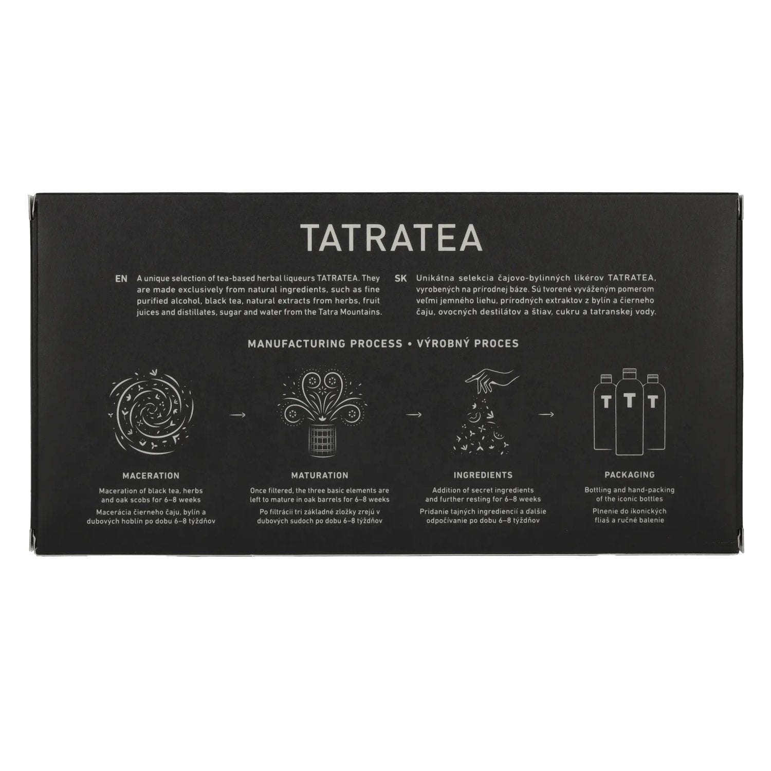 Tatratea Tasting Set Black 52,6% Vol. 5x0,04l in gift box
