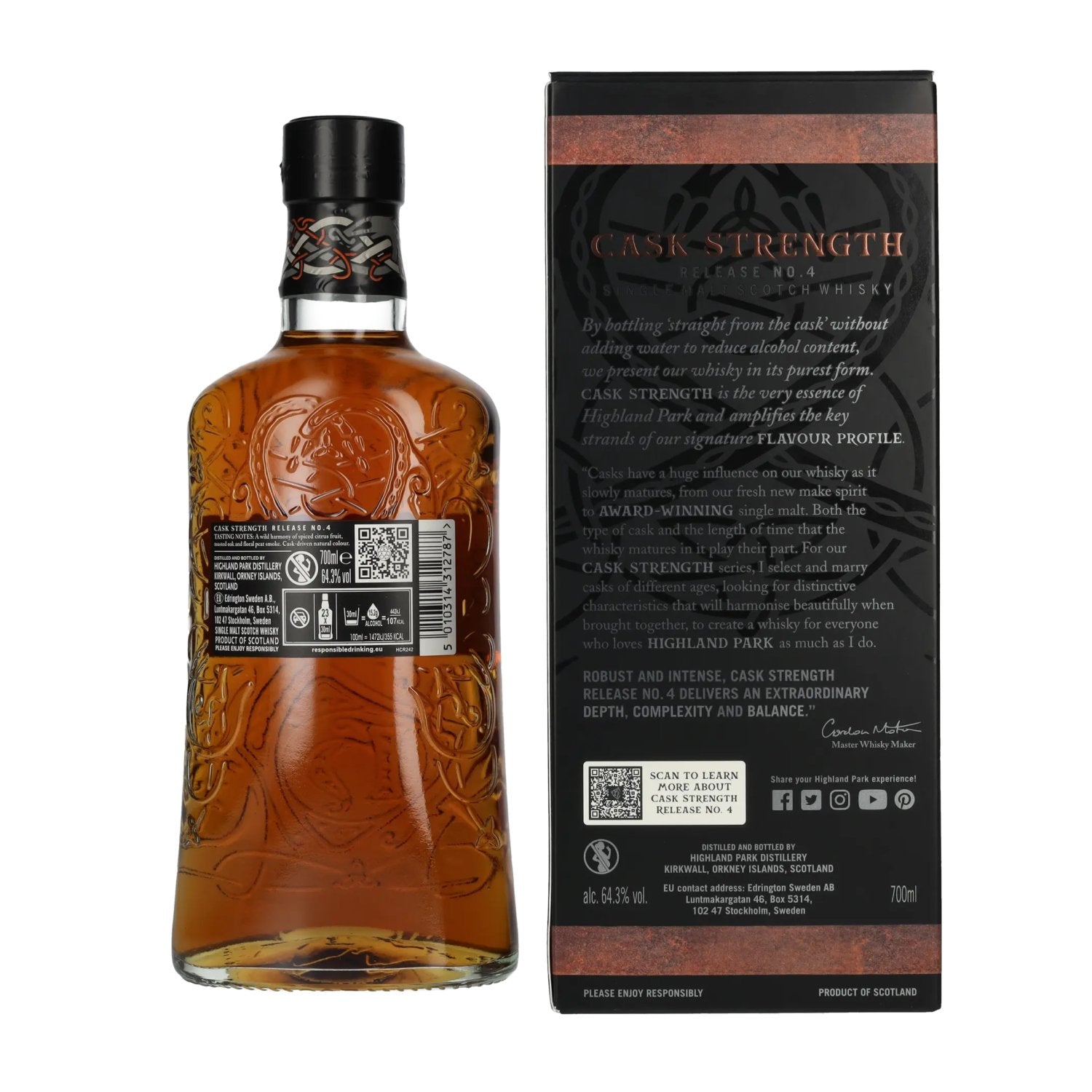 Highland Park CASK STRENGTH Release 4 64,3% vol. 0,7l en coffret cadeau
