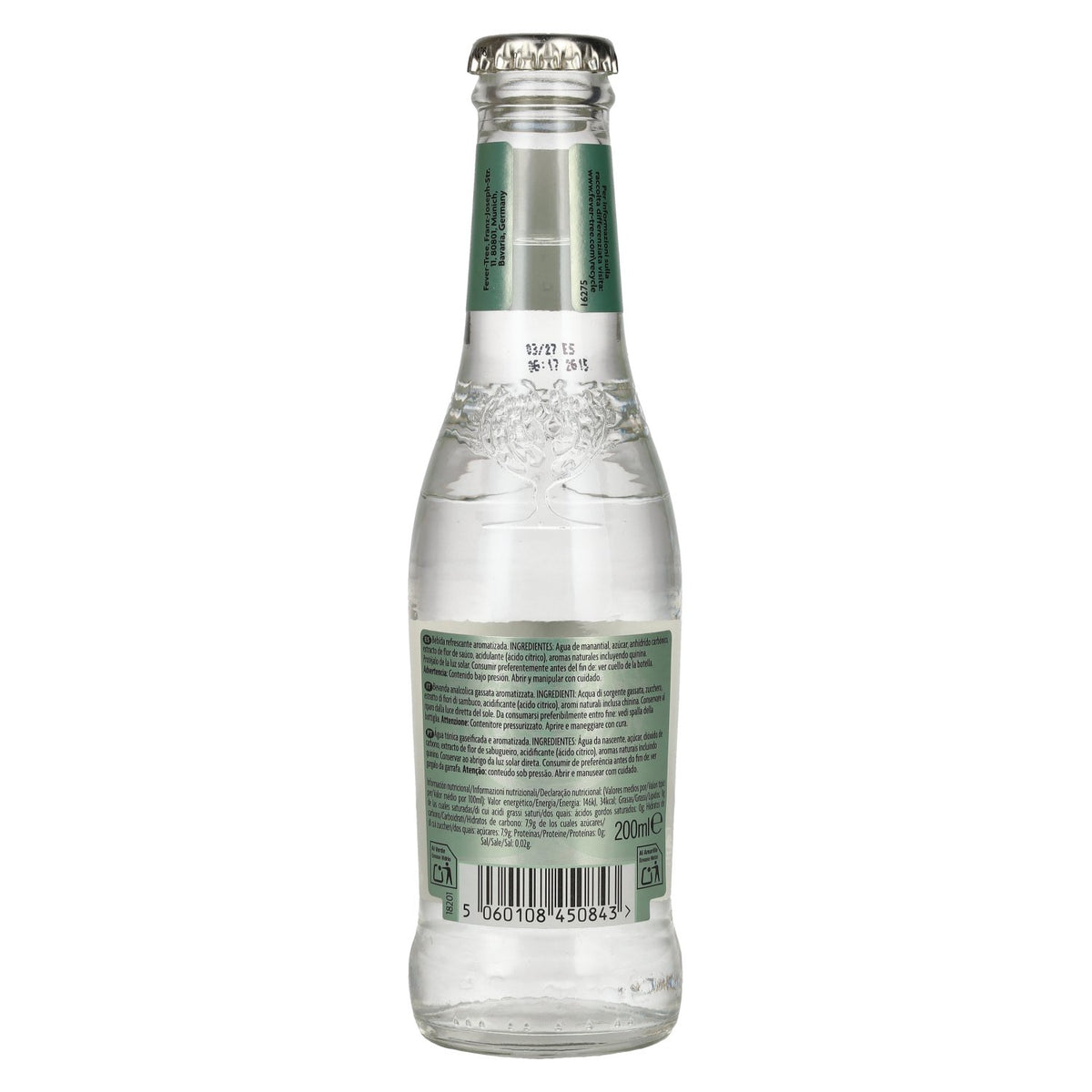 Fever-Tree Elderflower Tonic Water 24 x 0.2 l