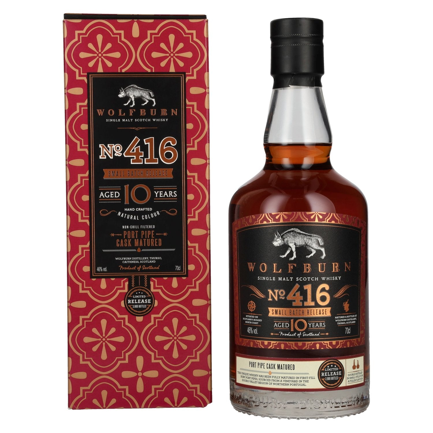 Wolfburn 10 Years Old No. 416 Small Batch Release Single Malt Scotch Whisky 46% Vol. 0,7l in Geschenkbox