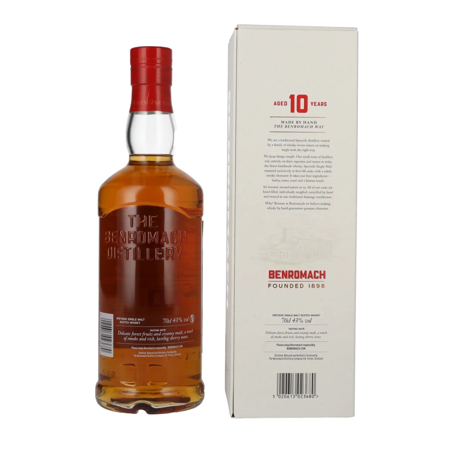 Benromach 10 Years Old The Classic Speyside Single Malt 43% Vol. 0,7l in Geschenkbox