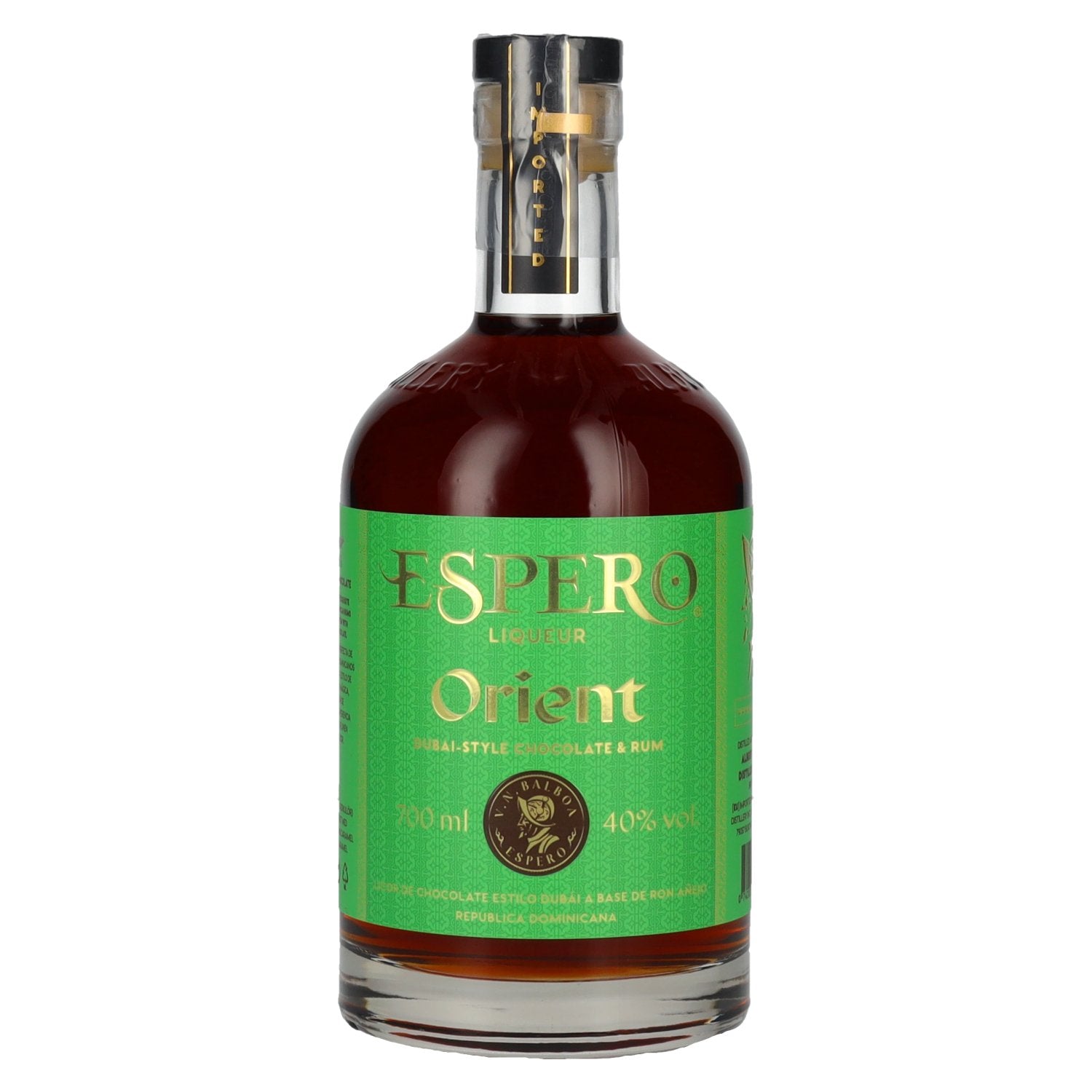 Ron Espero ORIENT Dubai Chocolate &amp; Rum Liqueur 40% Vol. 0,7l