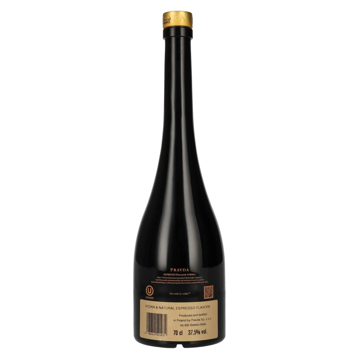 Pravda ESPRESSO Flavored Vodka 37,5% Vol. 0,7l