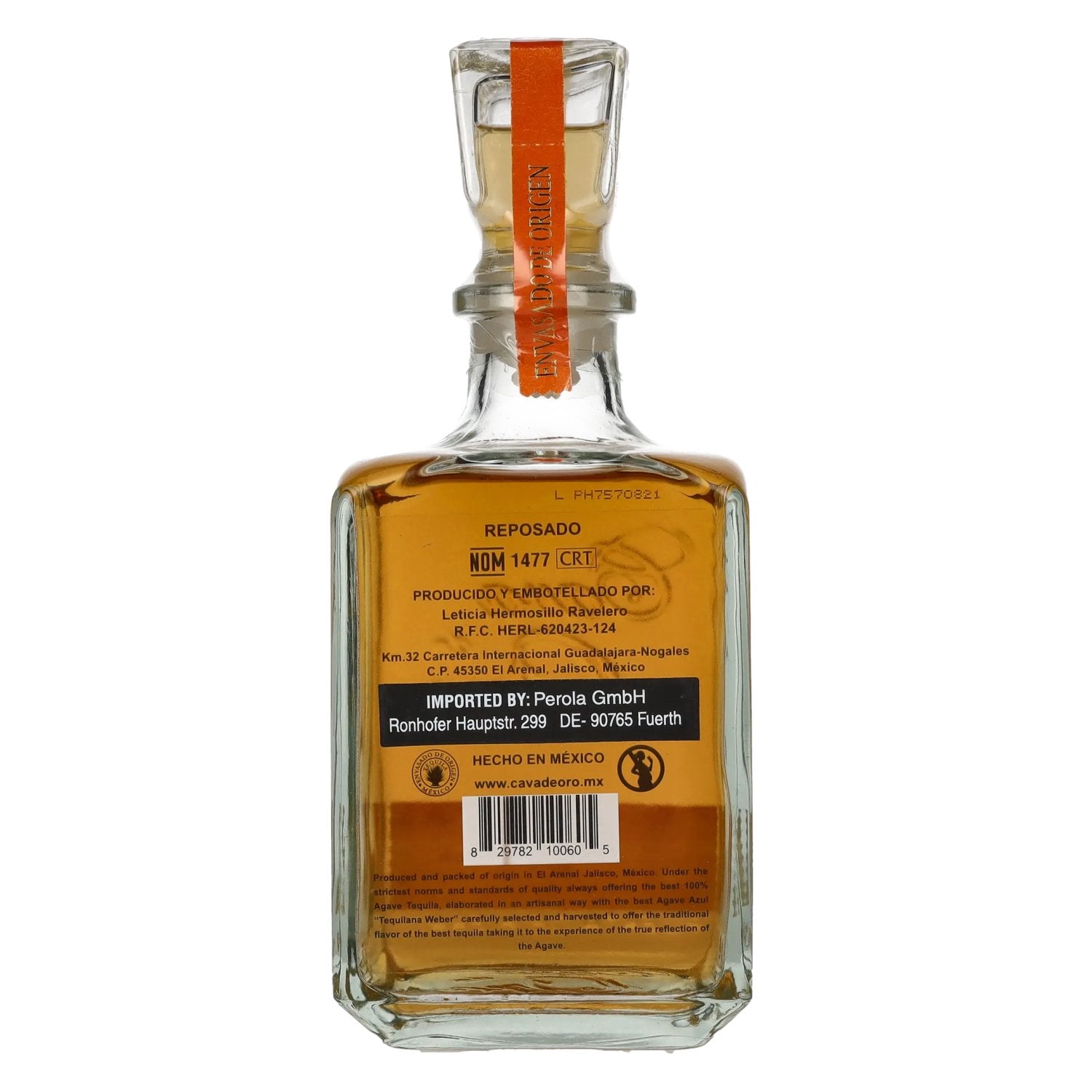 Gran Cava de Oro Tequila REPOSADO 100% de Agave Azul 40% Vol. 0,7l