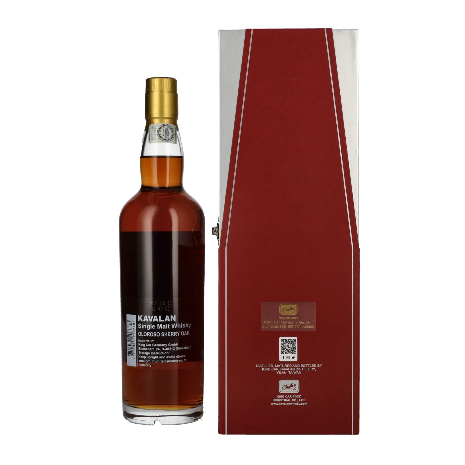 Kavalan OLOROSO SHERRY OAK Single Malt Whisky 46% Vol. 0,7l in gift box