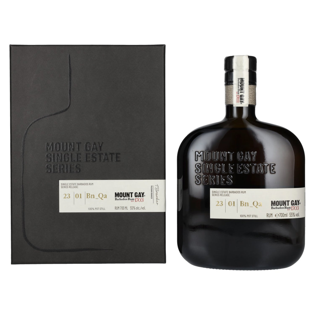 Mount Gay Single Estate Series n° 23/1, 55 % vol., 0,7 l, dans un coffret cadeau