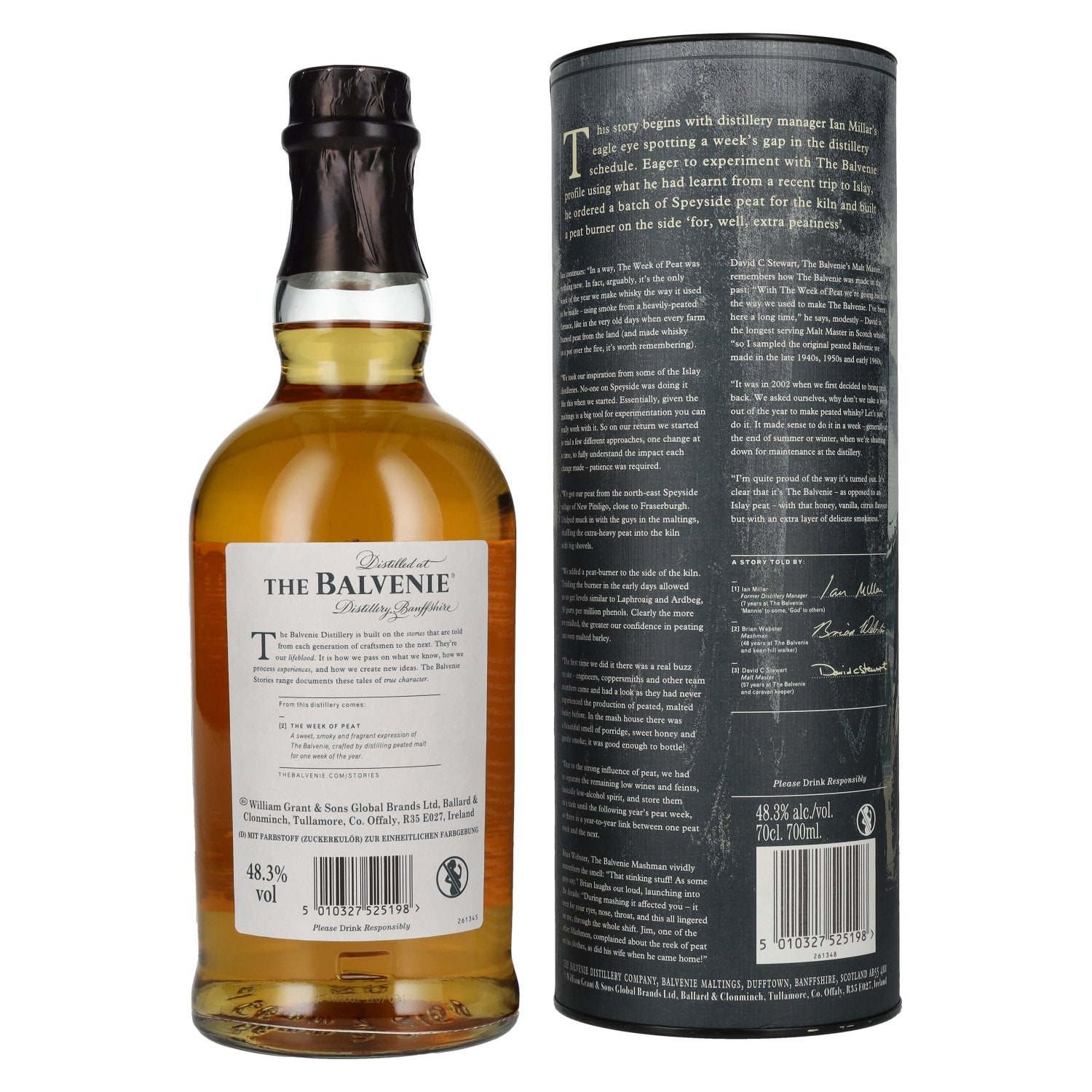 The Balvenie 14 Years Old The WEEK OF PEAT 48,3% Vol. 0,7l en boîte cadeau