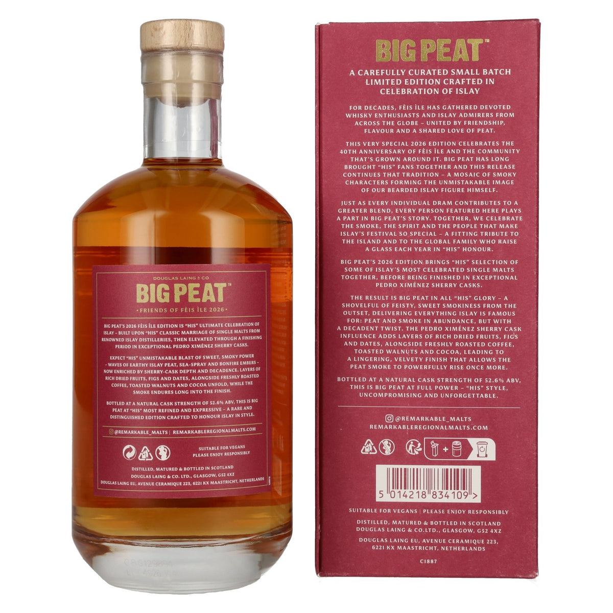 Douglas Laing BIG PEAT Pedro Ximénez Sherry Cask Finish Féis Ìle 2026 52,6% Vol. 0,7l in gift box