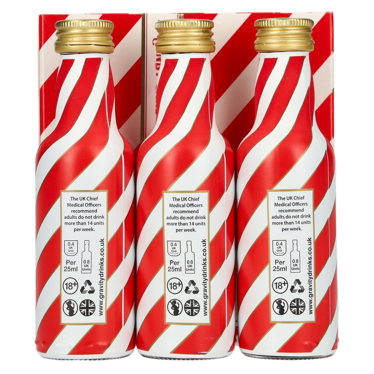 Liqueur de vodka à la cerise et à la canne à sucre Candy Cane 15 % vol. 3 x 0,05 l