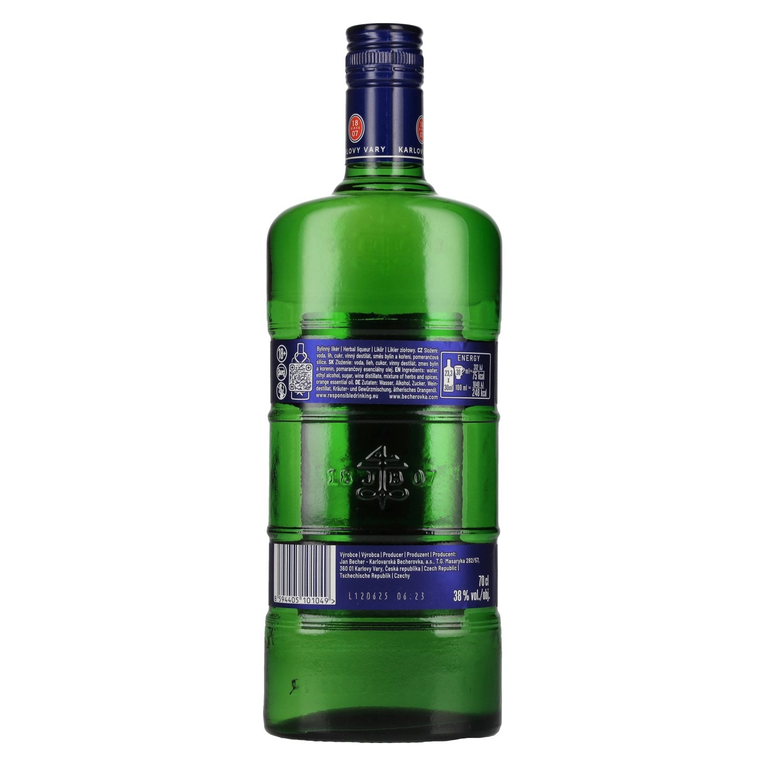 Becherovka Karlovy Vary Original Herbal Liqueur 38% vol. 0,7l
