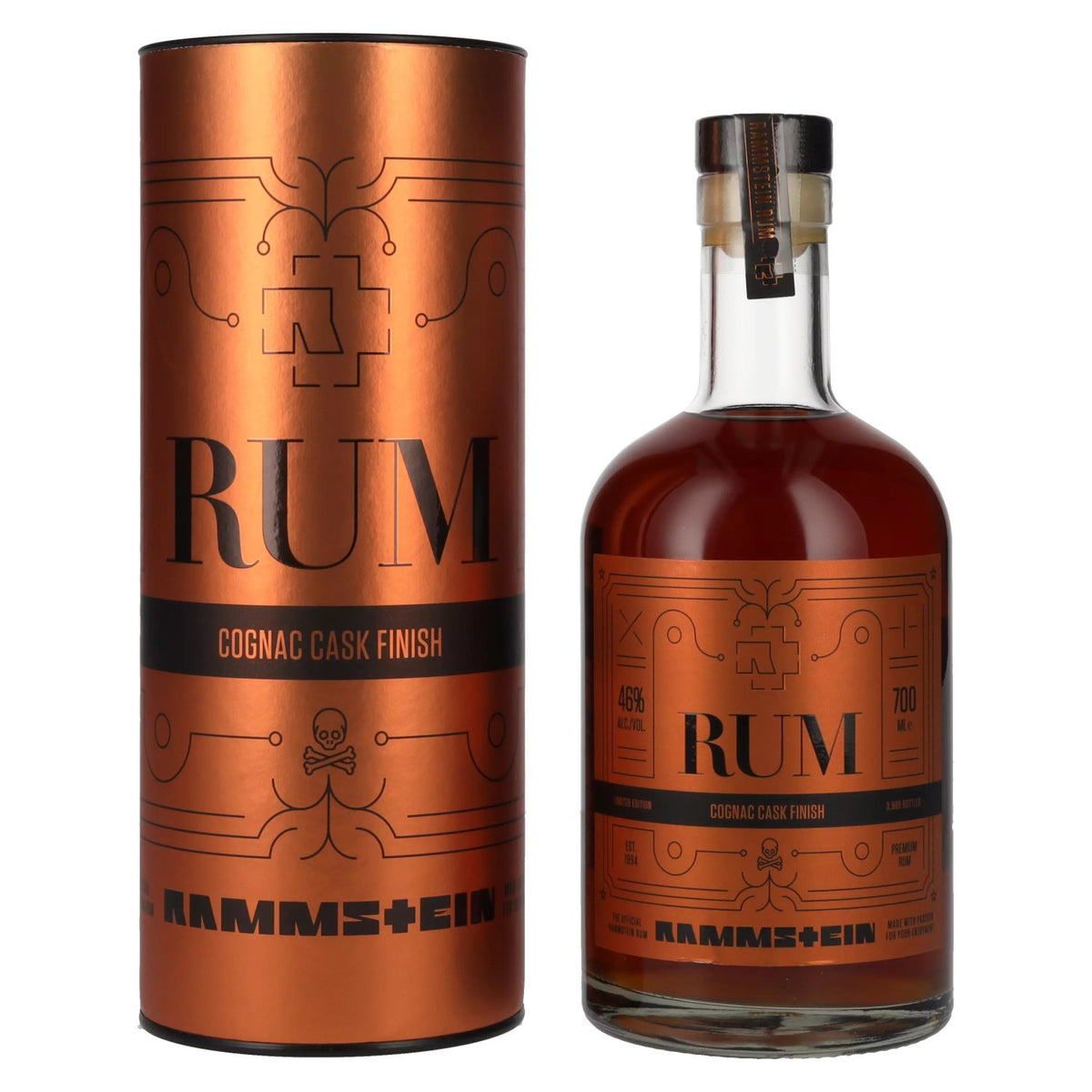 Rammstein Rum Cognac Cask Finish Limited Edition 46% Vol. 0,7l in Geschenkbox