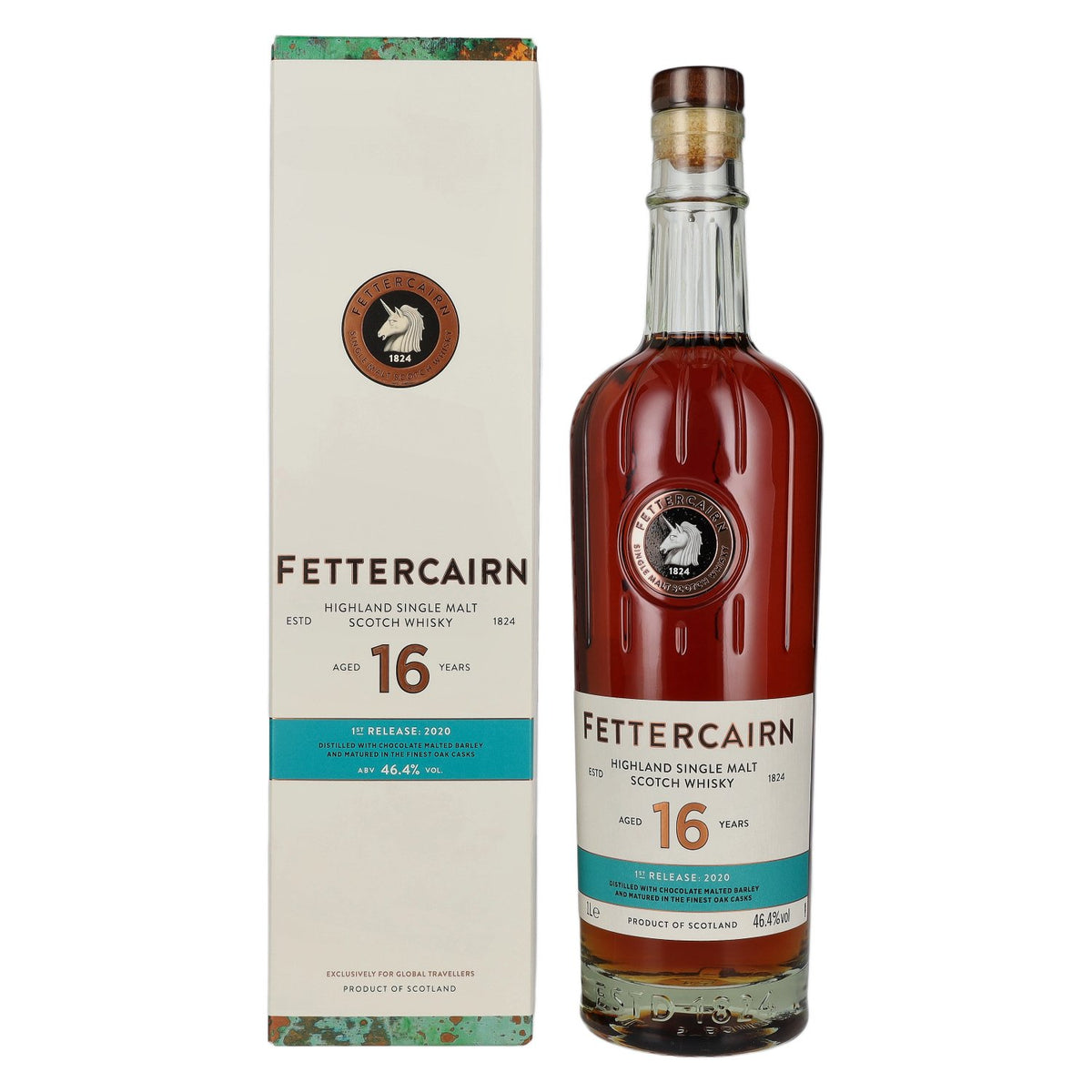Fettercairn 16 Years Old Highland Single Malt Scotch Whisky 46,4% Vol. 1l en coffret cadeau