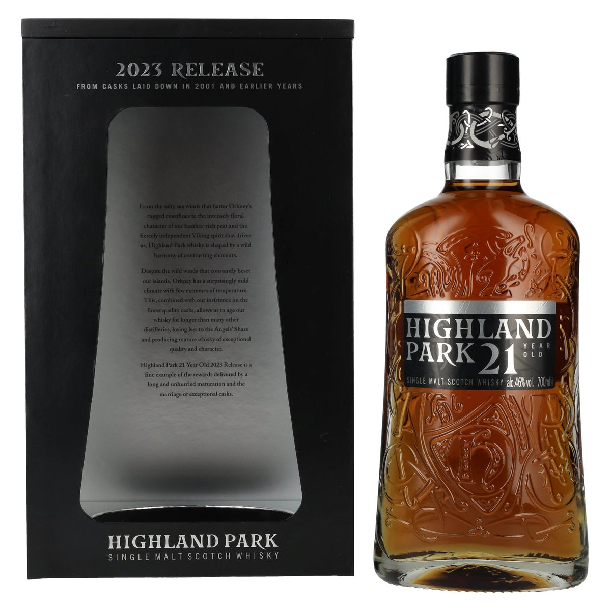 Highland Park 21 Years Old Release 2023 46% vol. 0,7l en coffret cadeau
