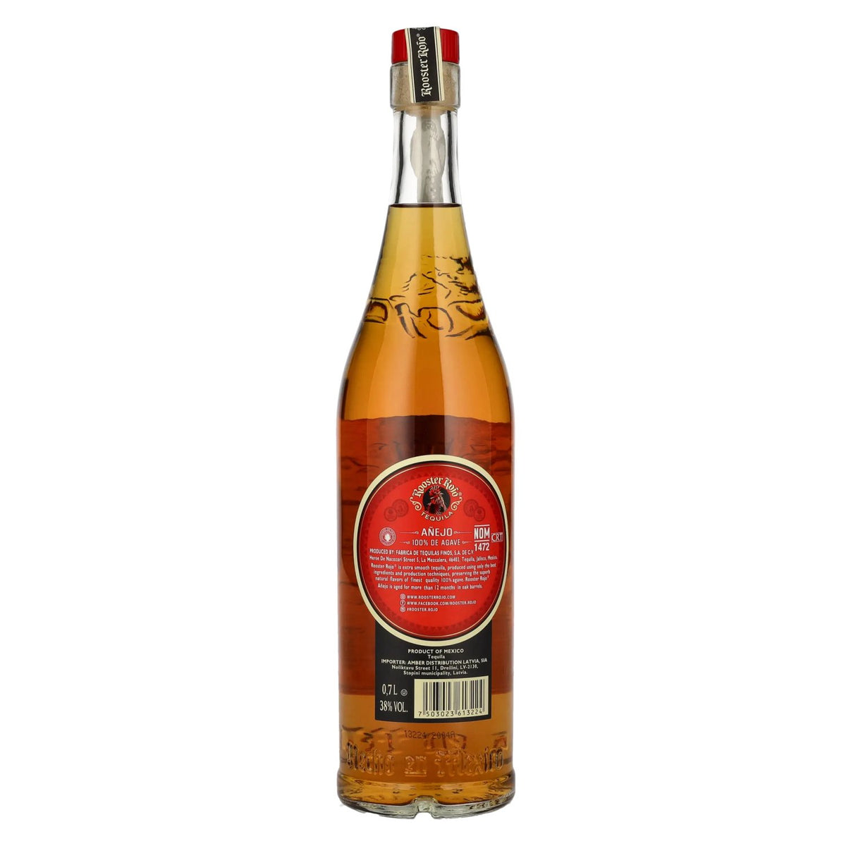 Rooster Rojo AÑEJO Tequila 100% de Agave 38% Vol. 0,7l