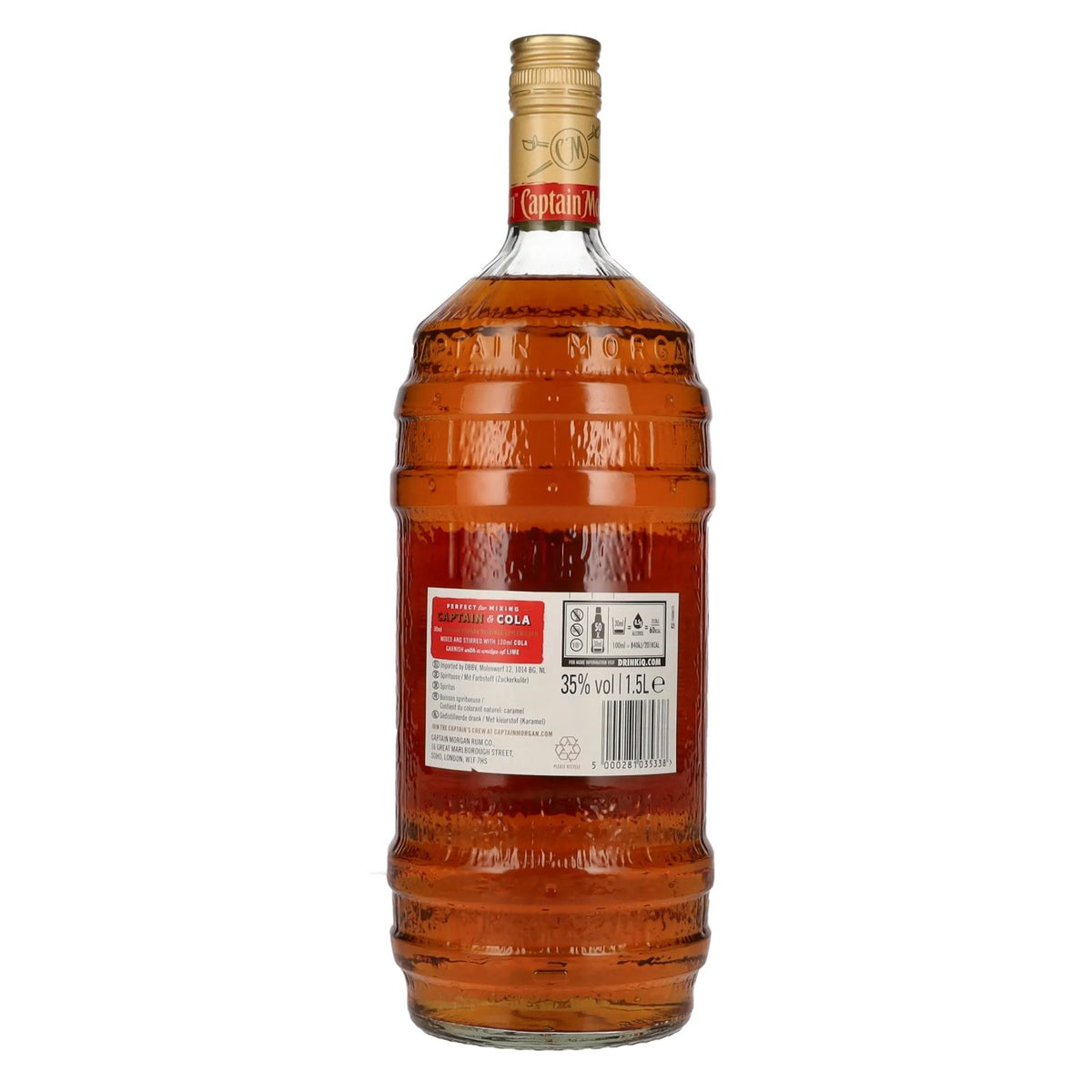 Captain Morgan Original Spiced Gold Barrel Bottle Limited Edition 35% Vol. 1.5l