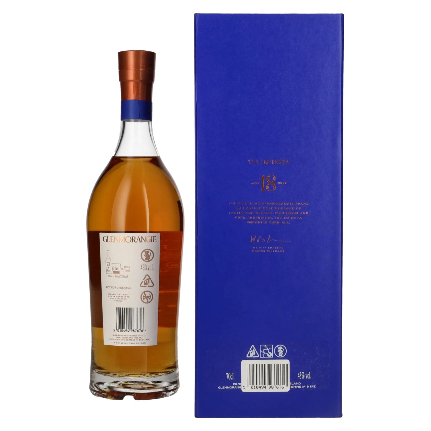 Glenmorangie 18 Years Old THE INFINITA Highland Single Malt 43% Vol. 0,7l in Geschenkbox