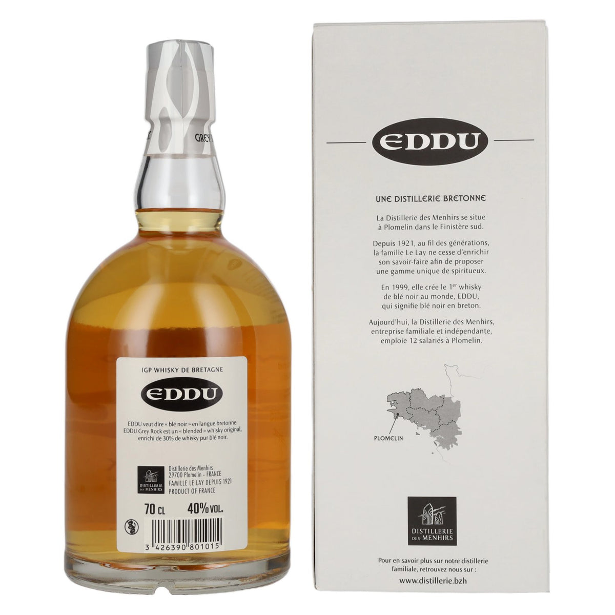 Eddu Grey Rock Whisky Blend 40% ABV, 0.7l in a gift box