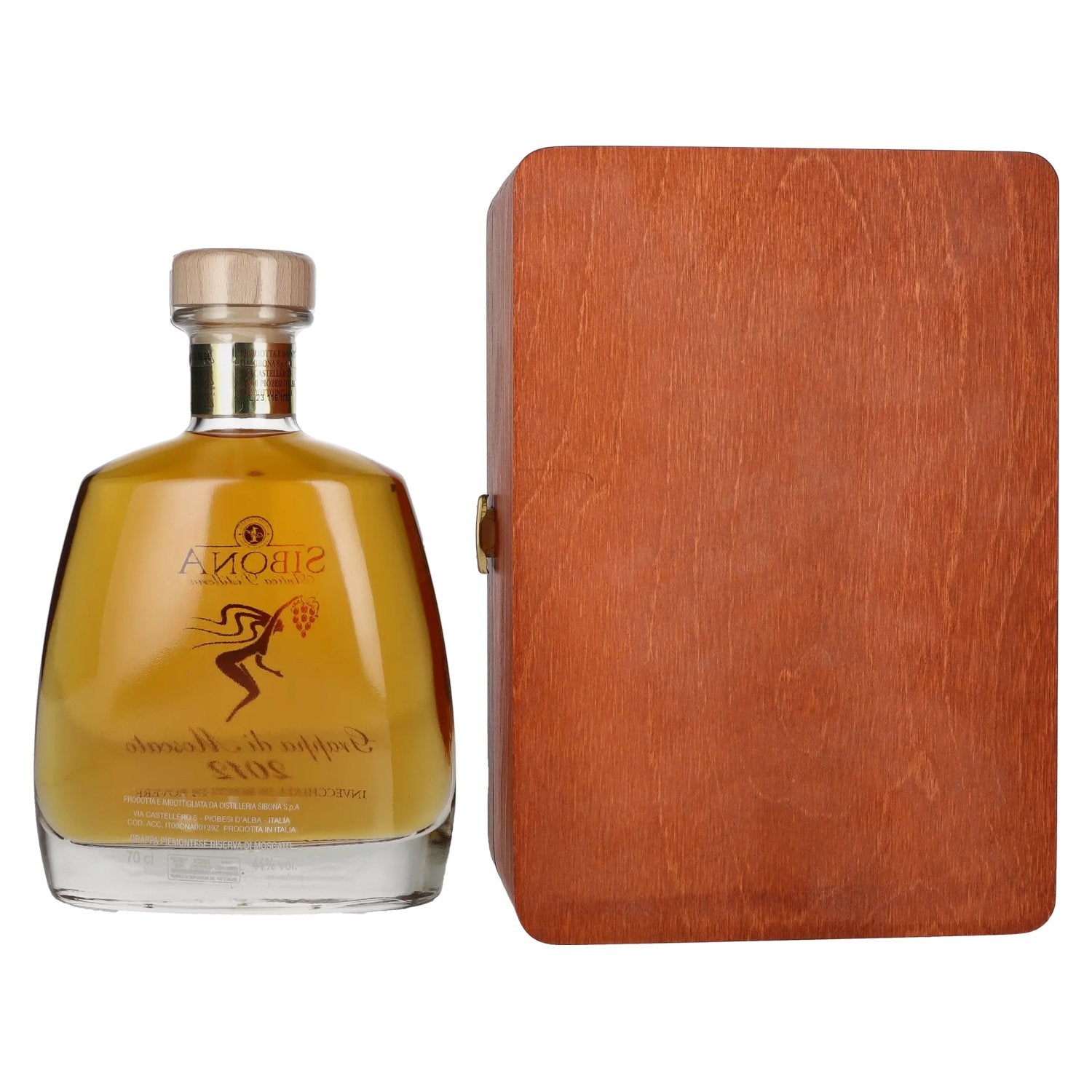 Sibona RISERVA SPECIALE Grappa di Moscato MILLESIMATA 2012 44% Vol. 0,7l in wooden box