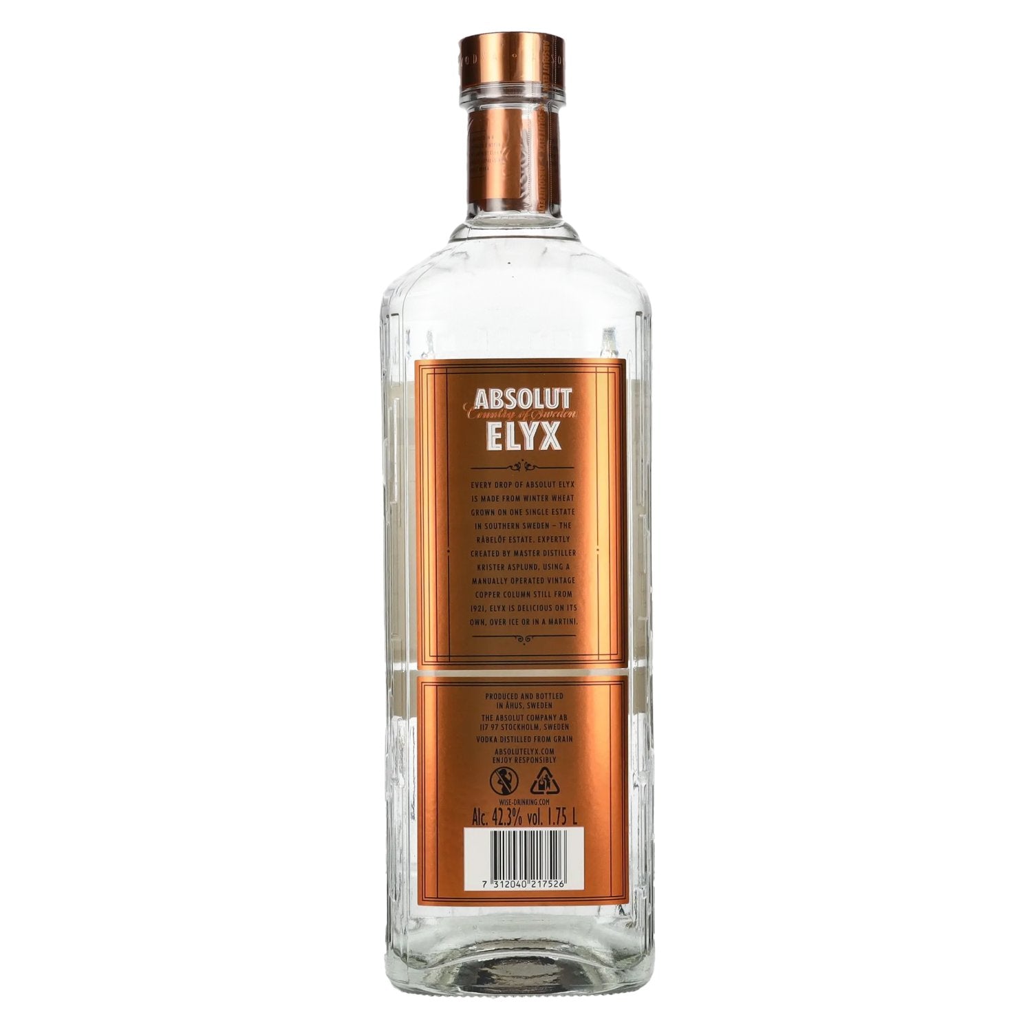 Absolut Vodka ELYX 42,3% Vol. 1,75l