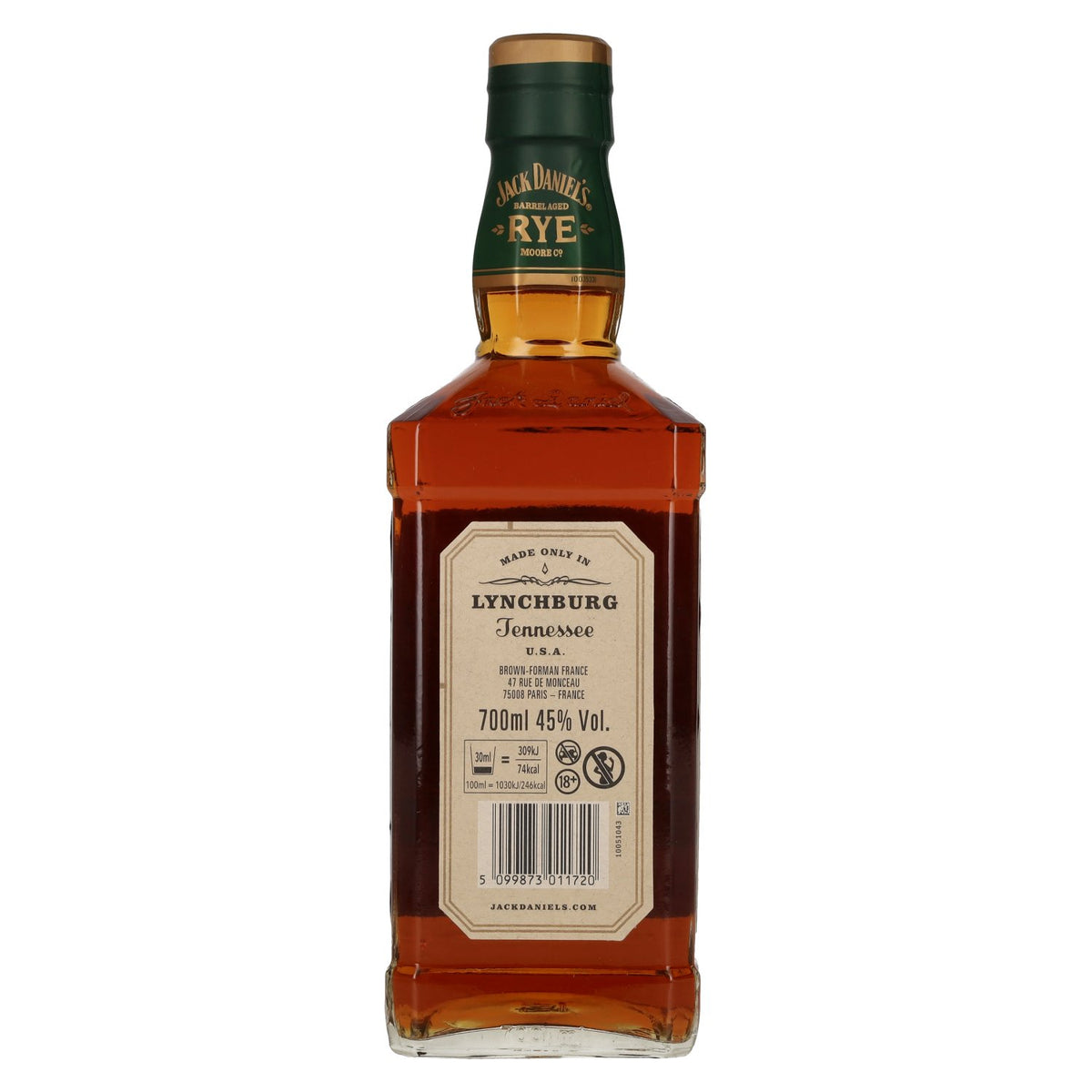Jack Daniel's Tennessee RYE Straight Rye Whiskey 45% vol. 0,7l