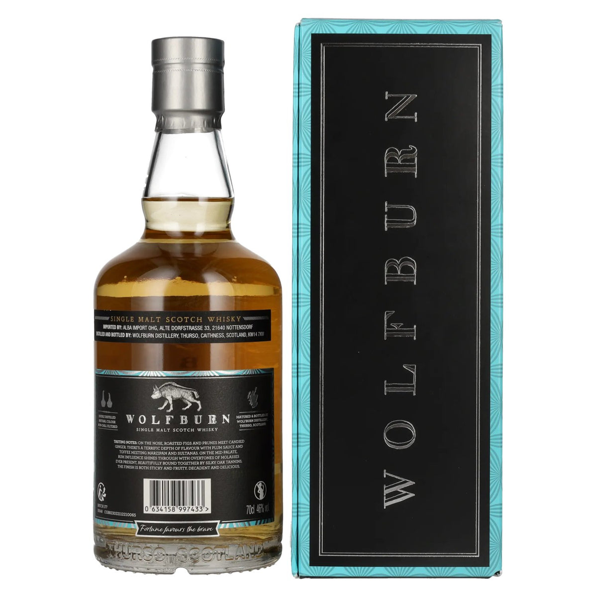 Wolfburn N°177 Single Malt Scotch Whisky Small Batch Release 46% Vol. 0,7l en boîte cadeau