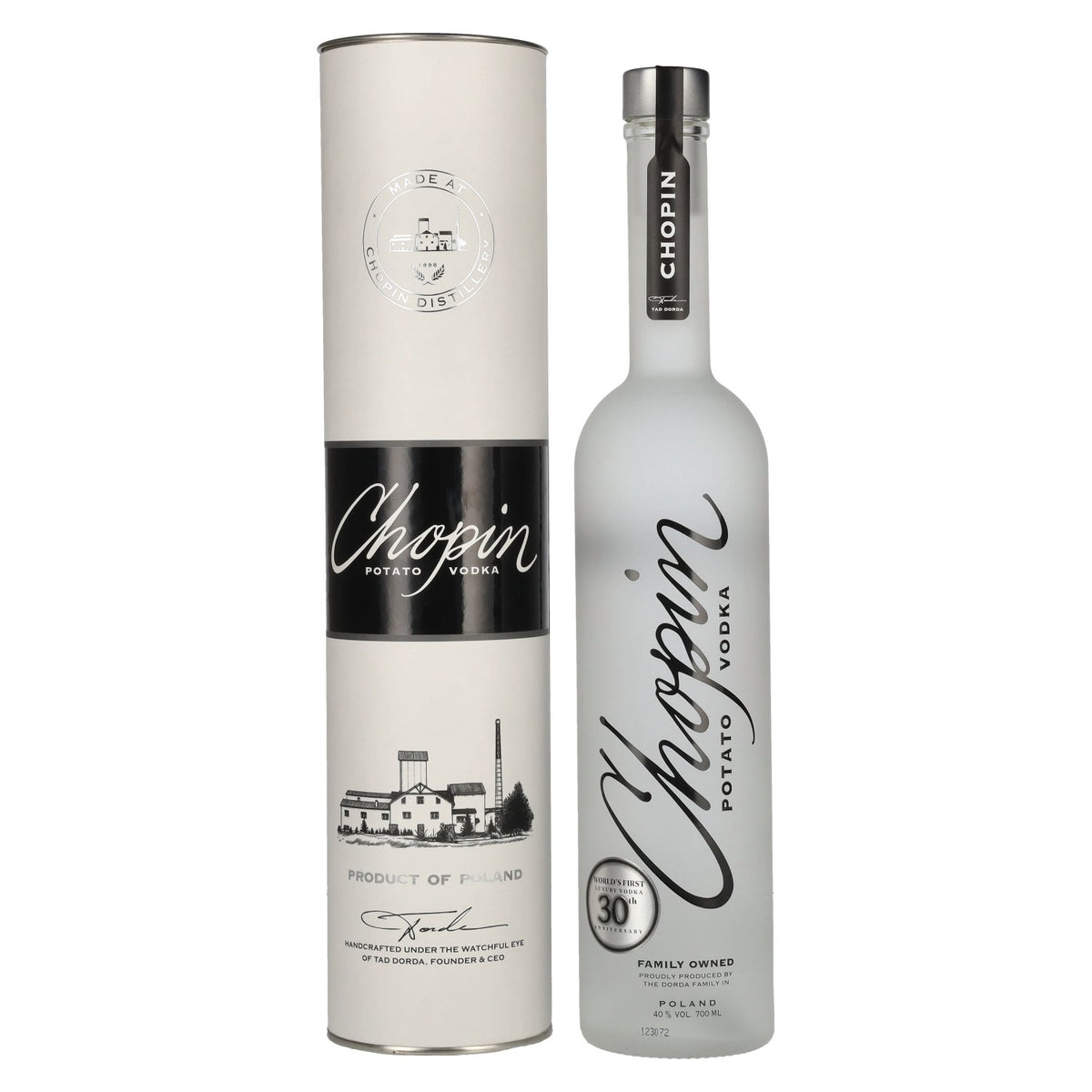 Vodka Chopin Potato 40 % vol., 0,7 l, dans un coffret cadeau