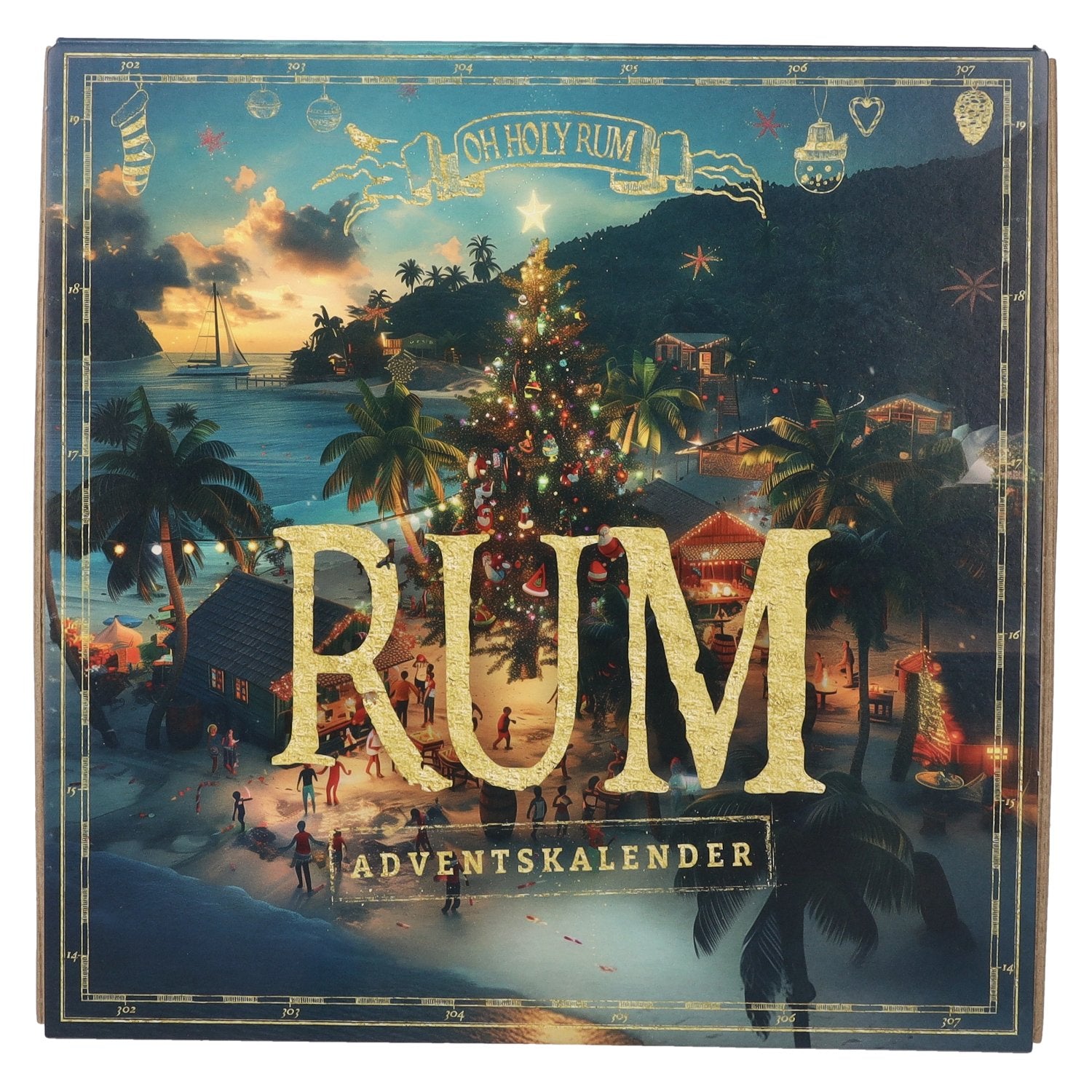 Calendrier de l'Avent au rhum OH HOLY 43,5% vol. 24x0,02l