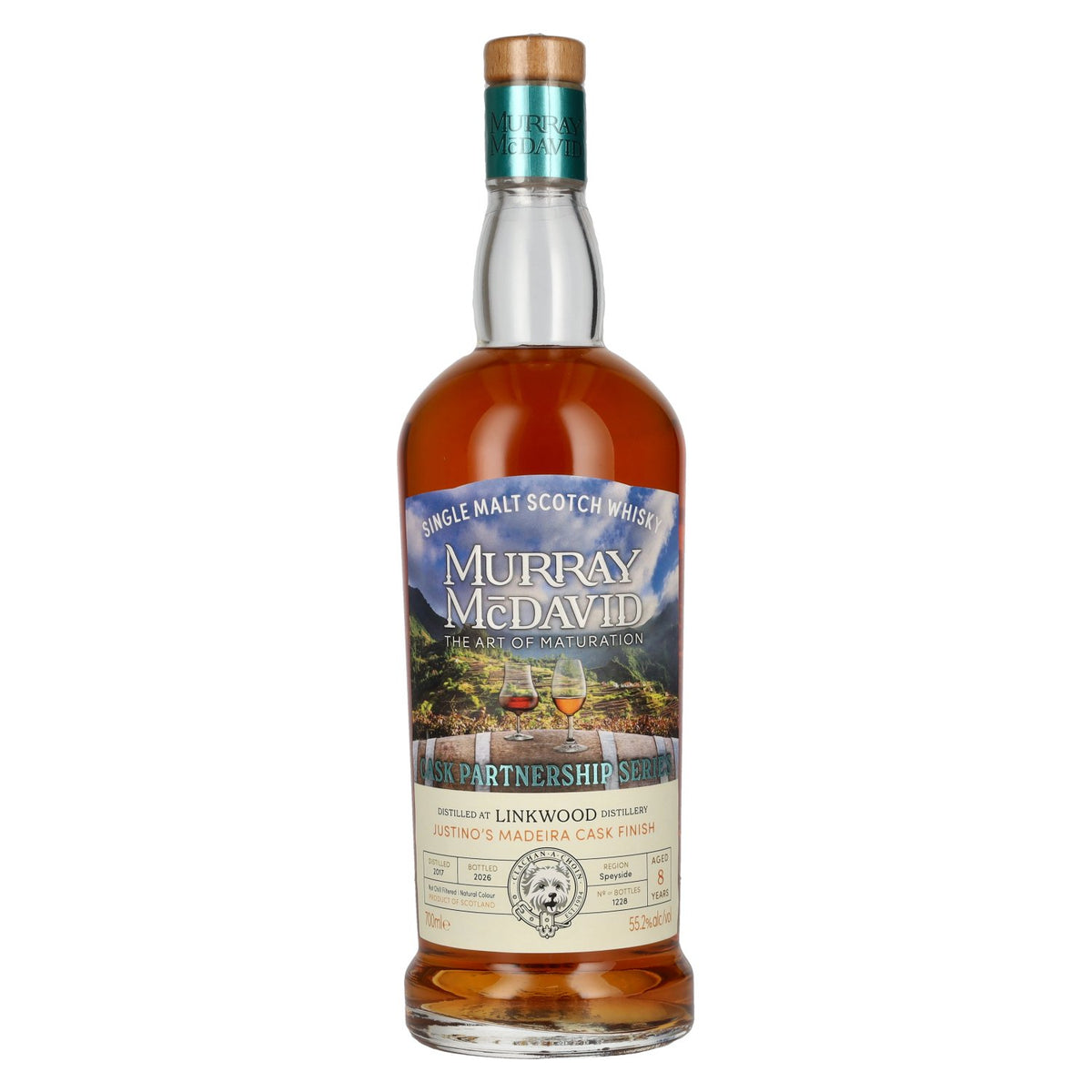 Murray McDavid PARTNERSHIP SERIES 8 ans d'âge Linkwood Justino's Madeira Cask 2017 55,2 % vol. 0,7 l