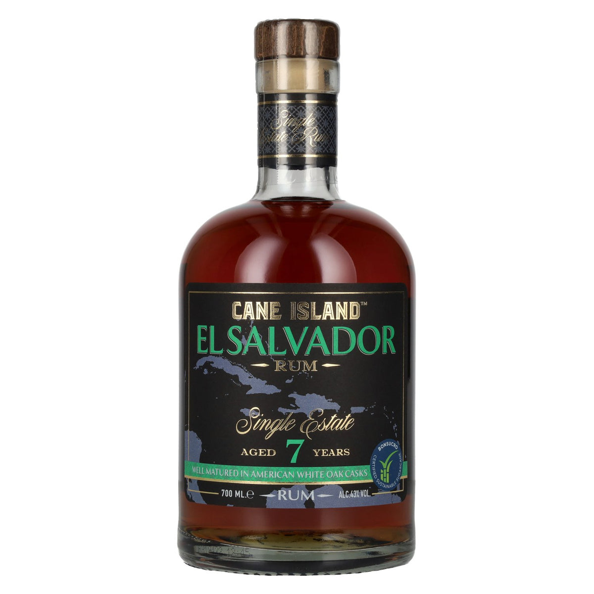 Cane Island EL SALVADOR 7 Years Old Single Estate Rum 43% Vol. 0,7l